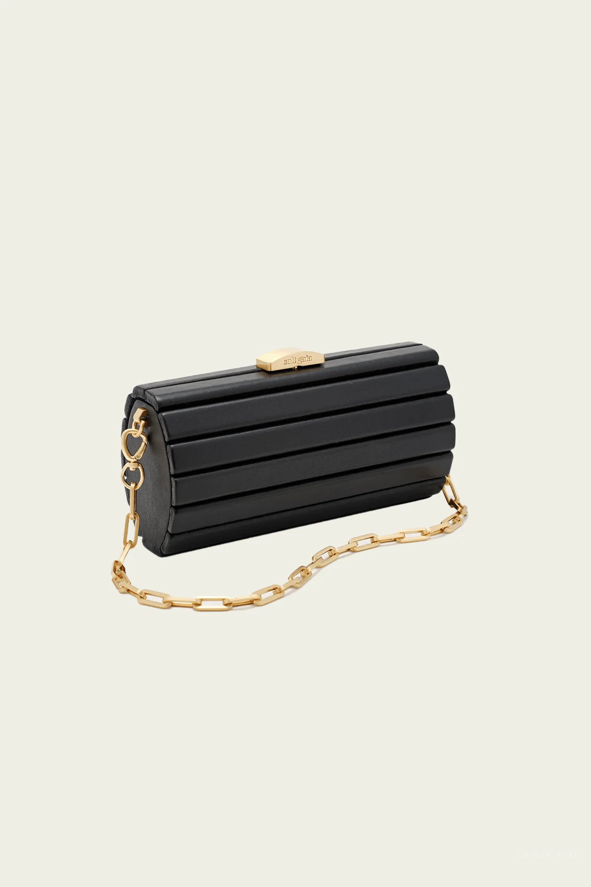 Mini Rolie Polie Clutch in Black - Image 2
