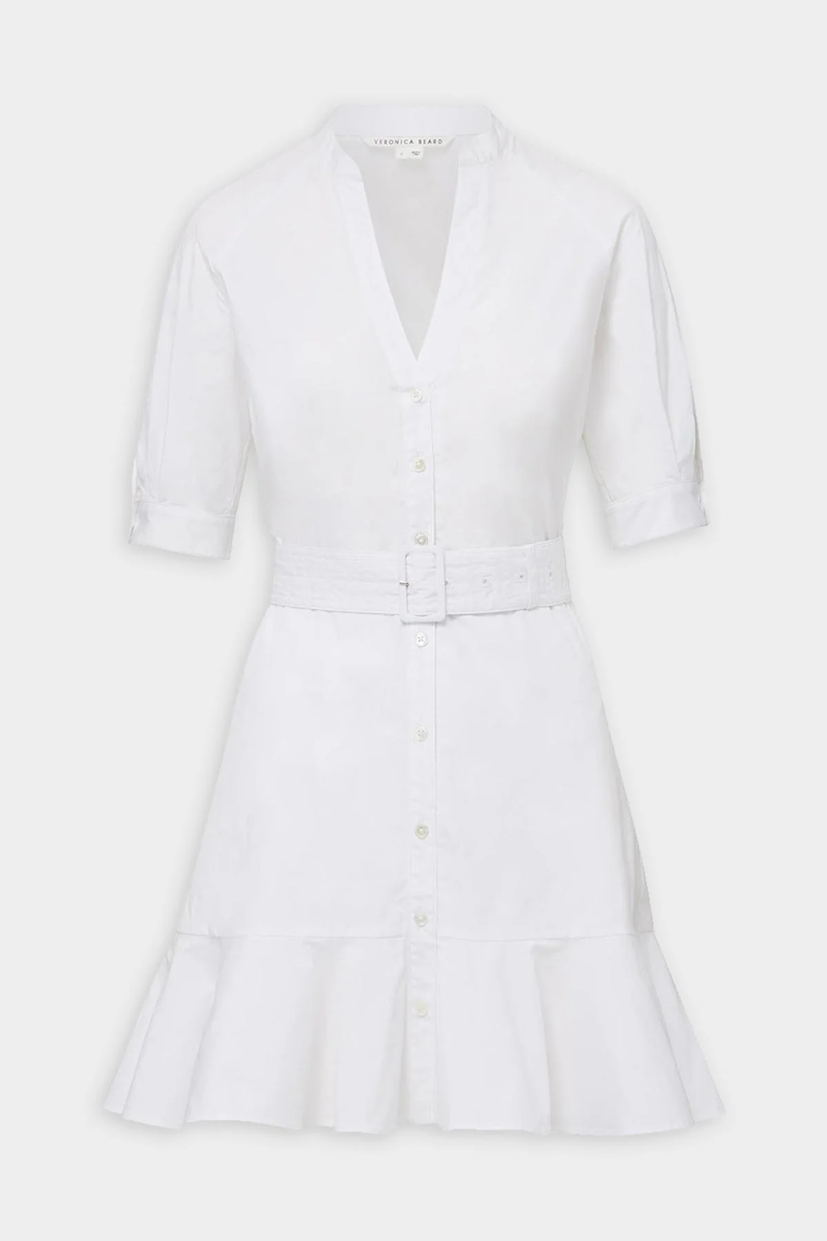 Molly Shirt Mini Dress in White