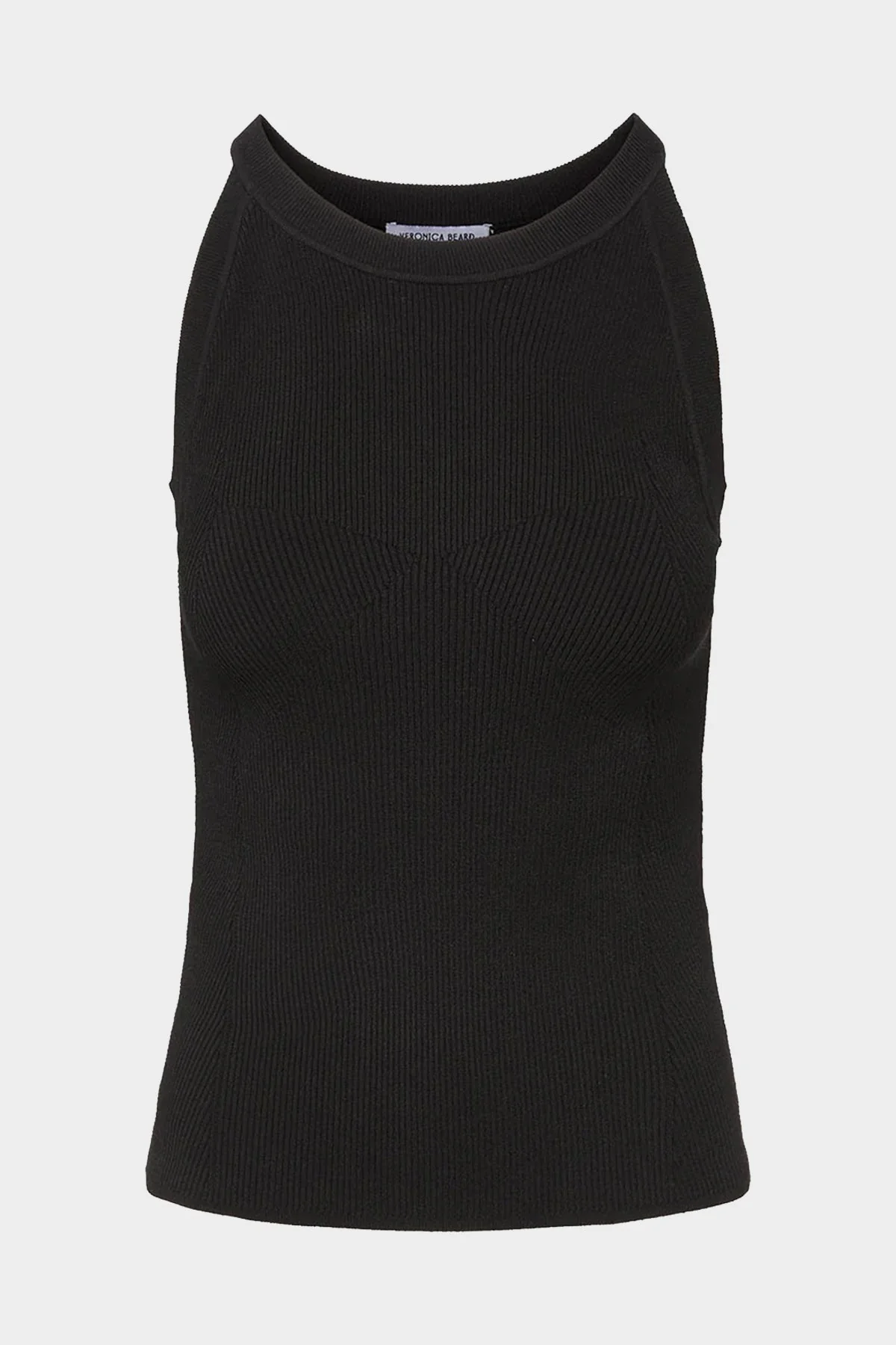Moulin Ribbed-Knit Top in Black