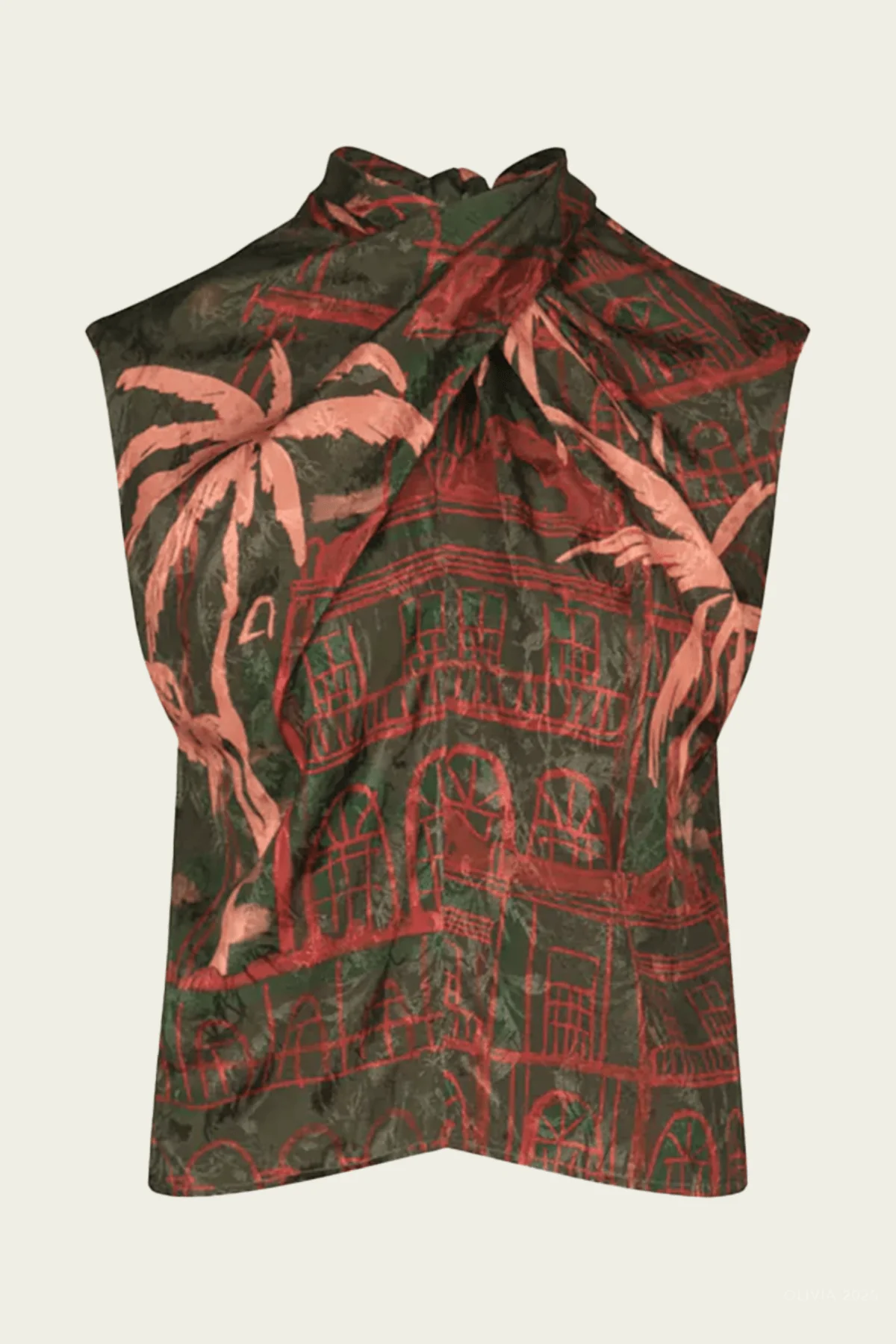 Mystic Shore Top in Green