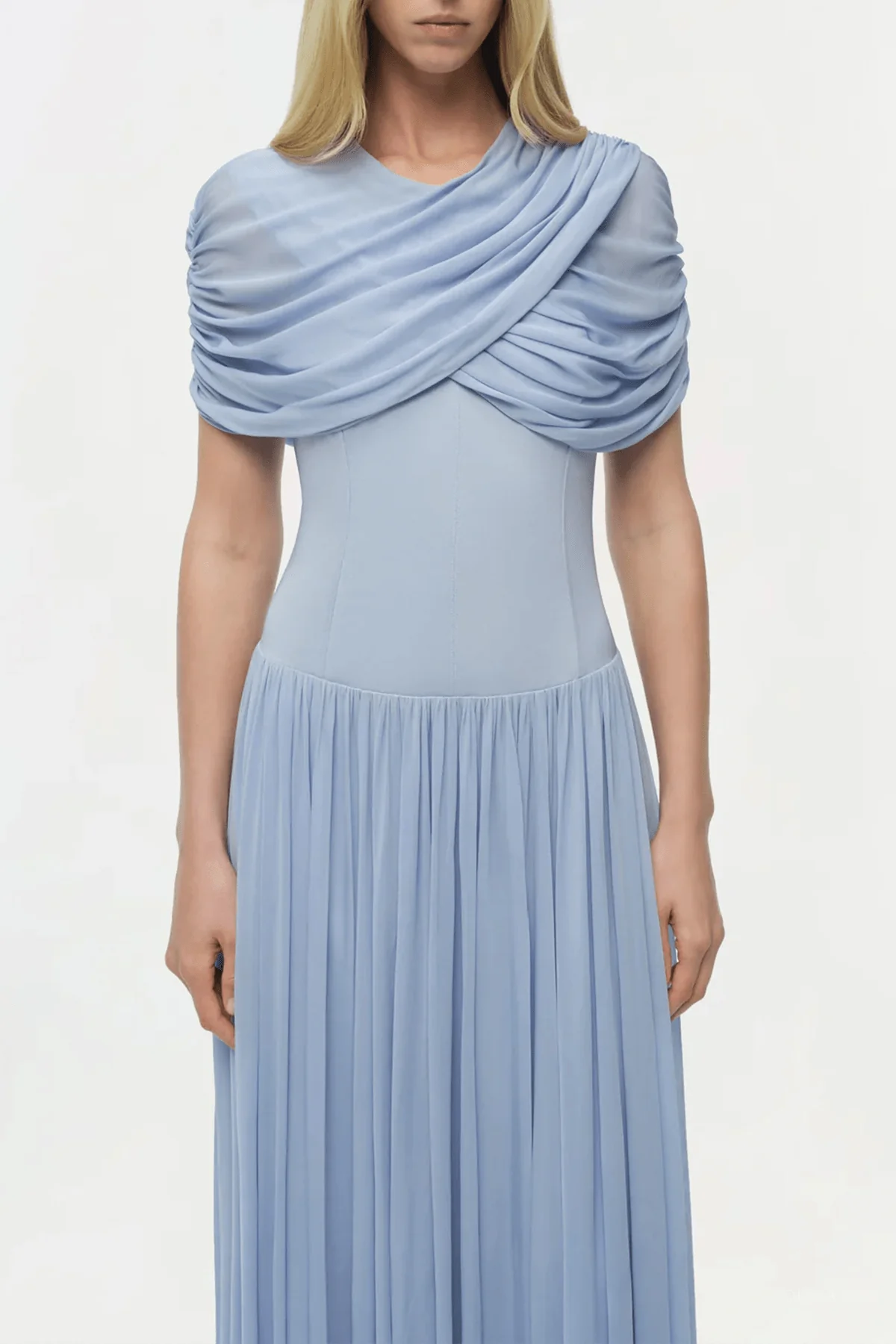 Nancie Cape Maxi Dress in Tidepool - Image 5