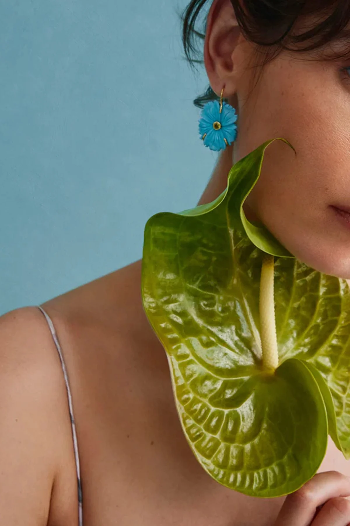 New Bloom Earrings in Cerulean - Image 2