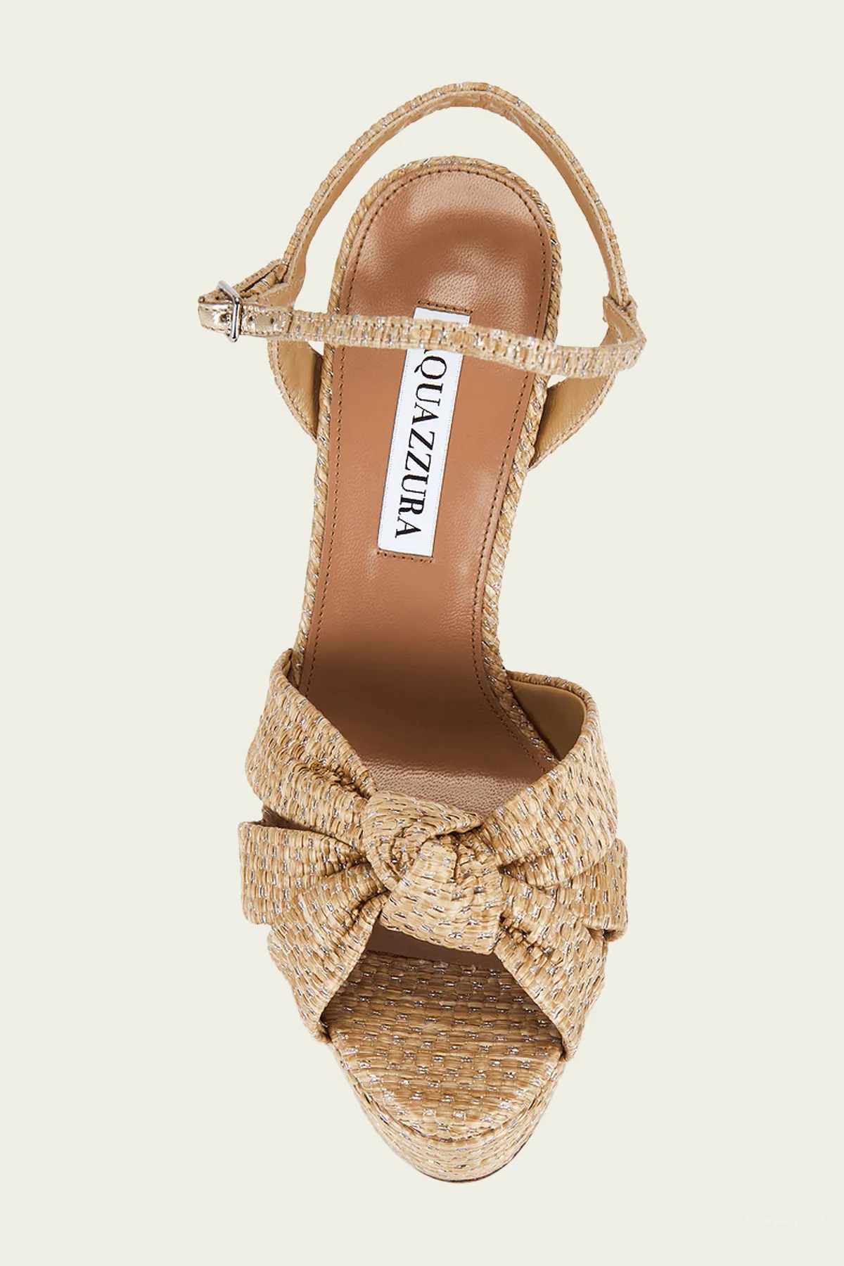 Nina Sandal Plateau 130 in Natural Silver - Image 4