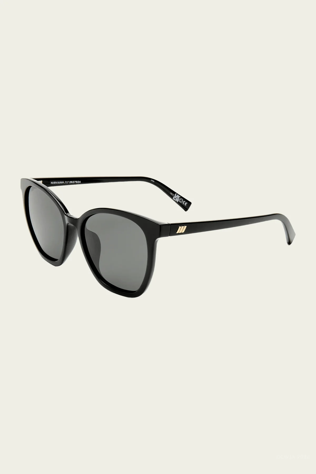 Nirvana Cat-Eye Sunglasses in Black - Image 2