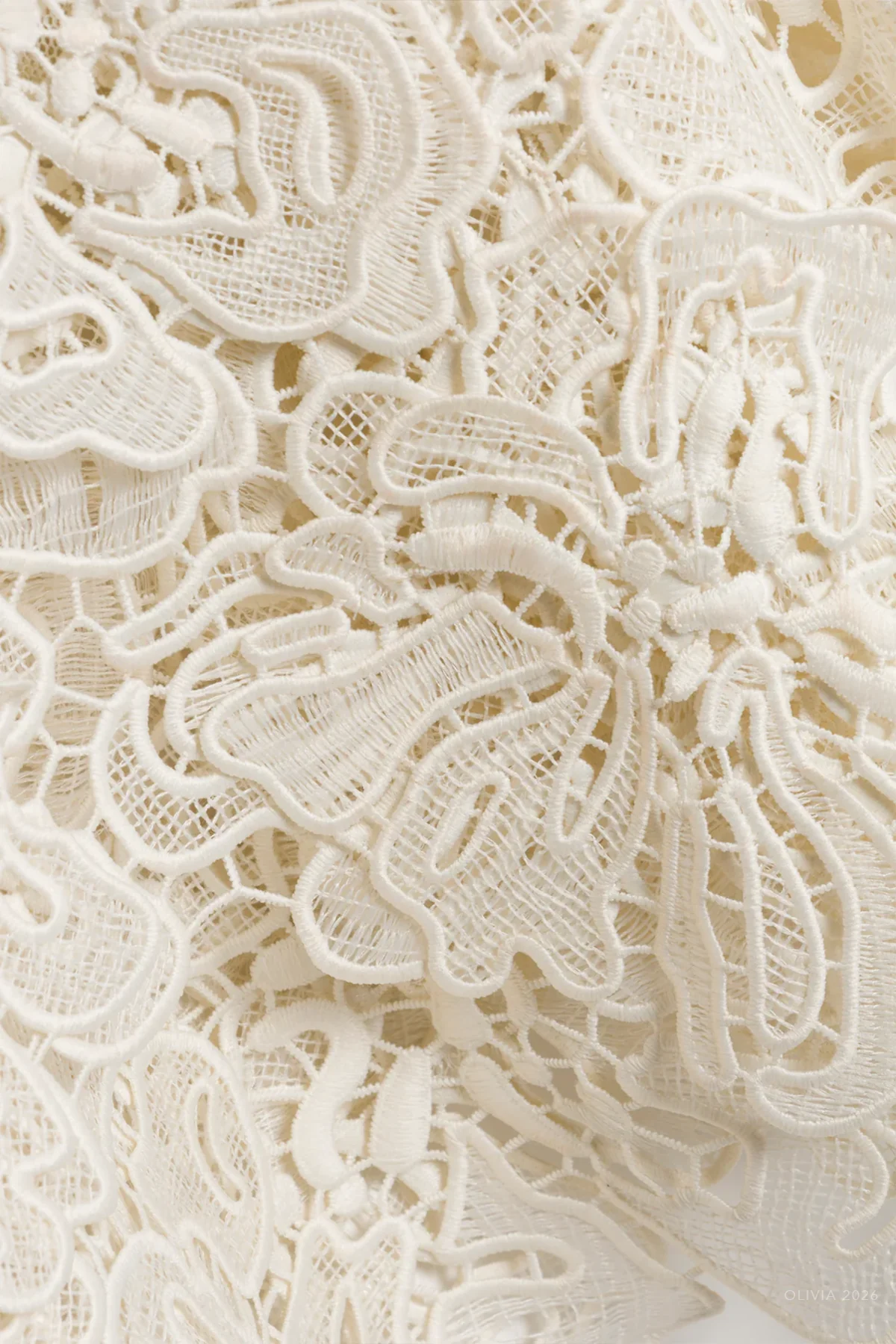 Novelle Lace Mini Dress in White - Image 4