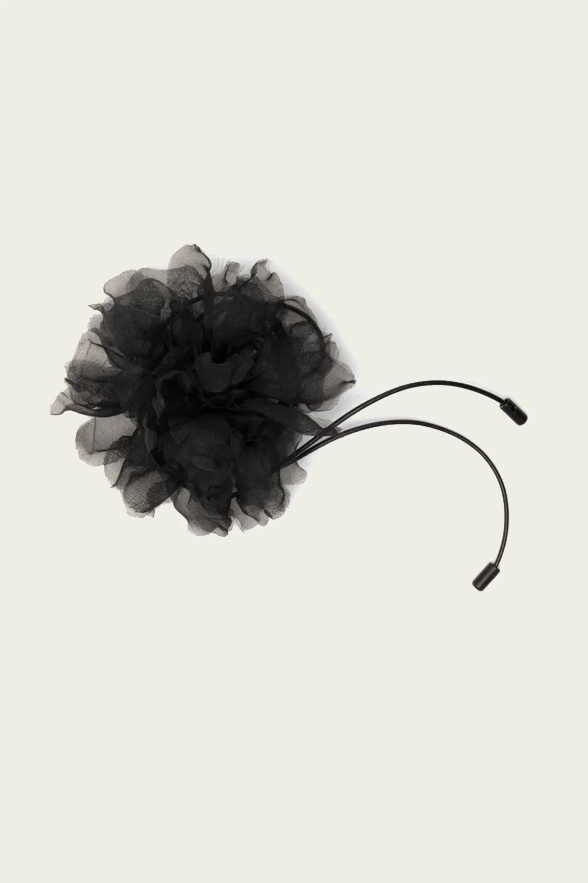 Nyla Flower Choker in Black
