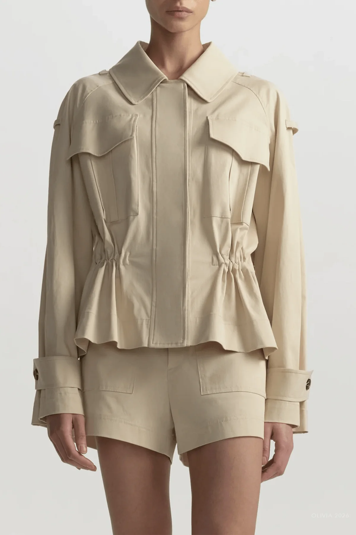 Oakley Stretch Cotton Short in Crema Dolce - Image 4