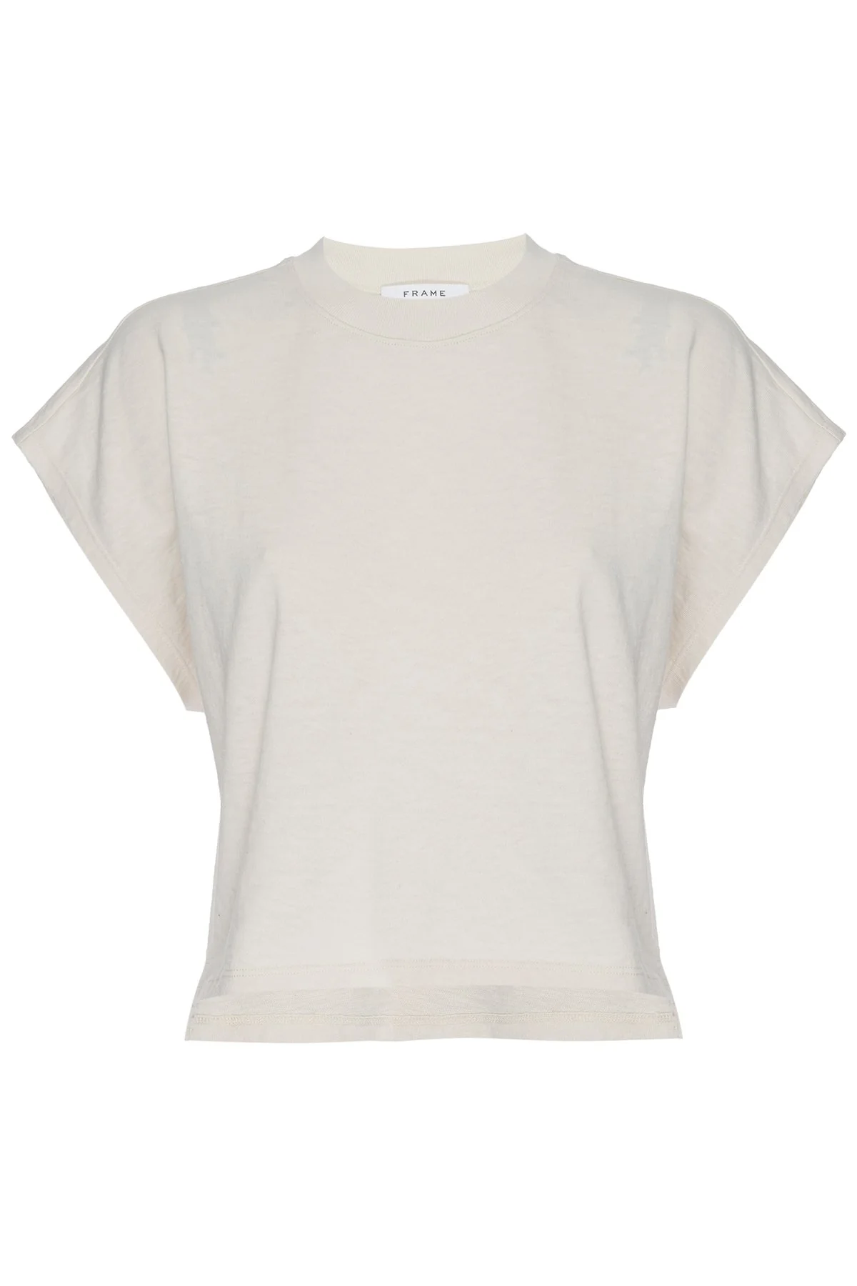 Off Duty Tee Top in Whisper White