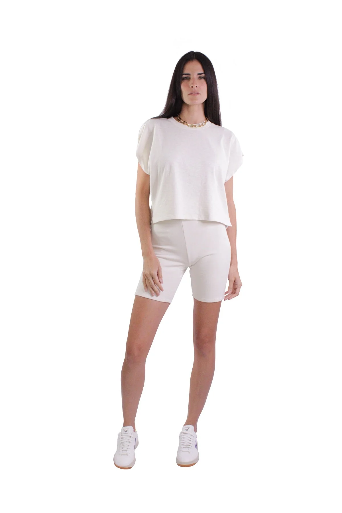 Off Duty Tee Top in Whisper White - Image 2