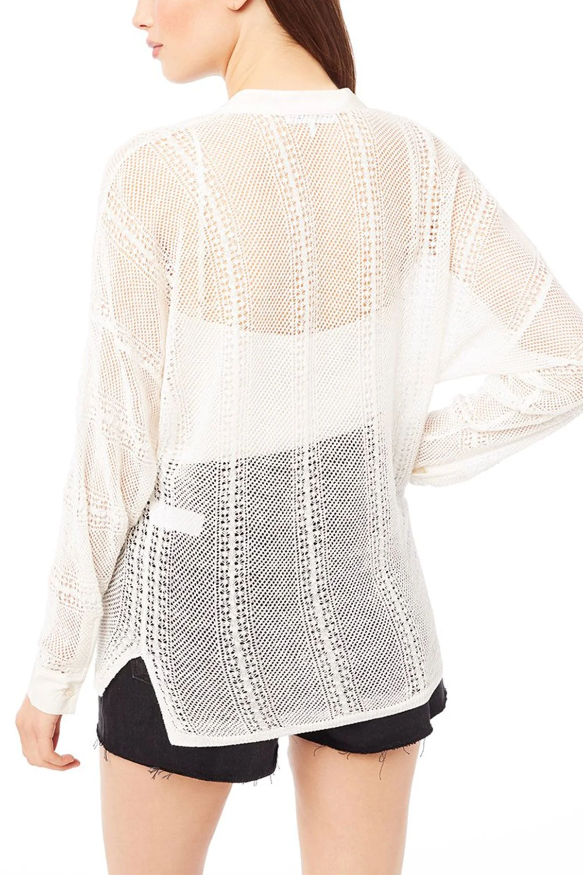 Open Stitch Henley - Image 3