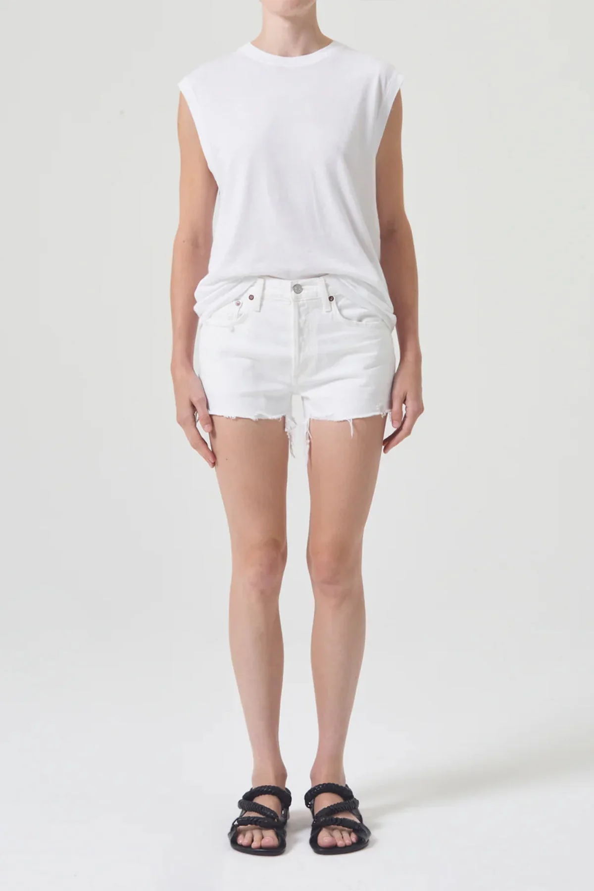 Parker Vintage Cut Off Short in Dough - Image 2