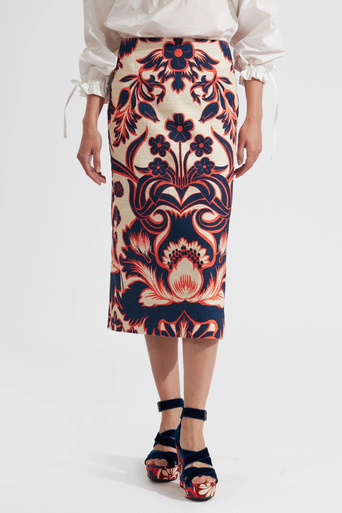 Pencil Skirt in Va-Va White - Image 3