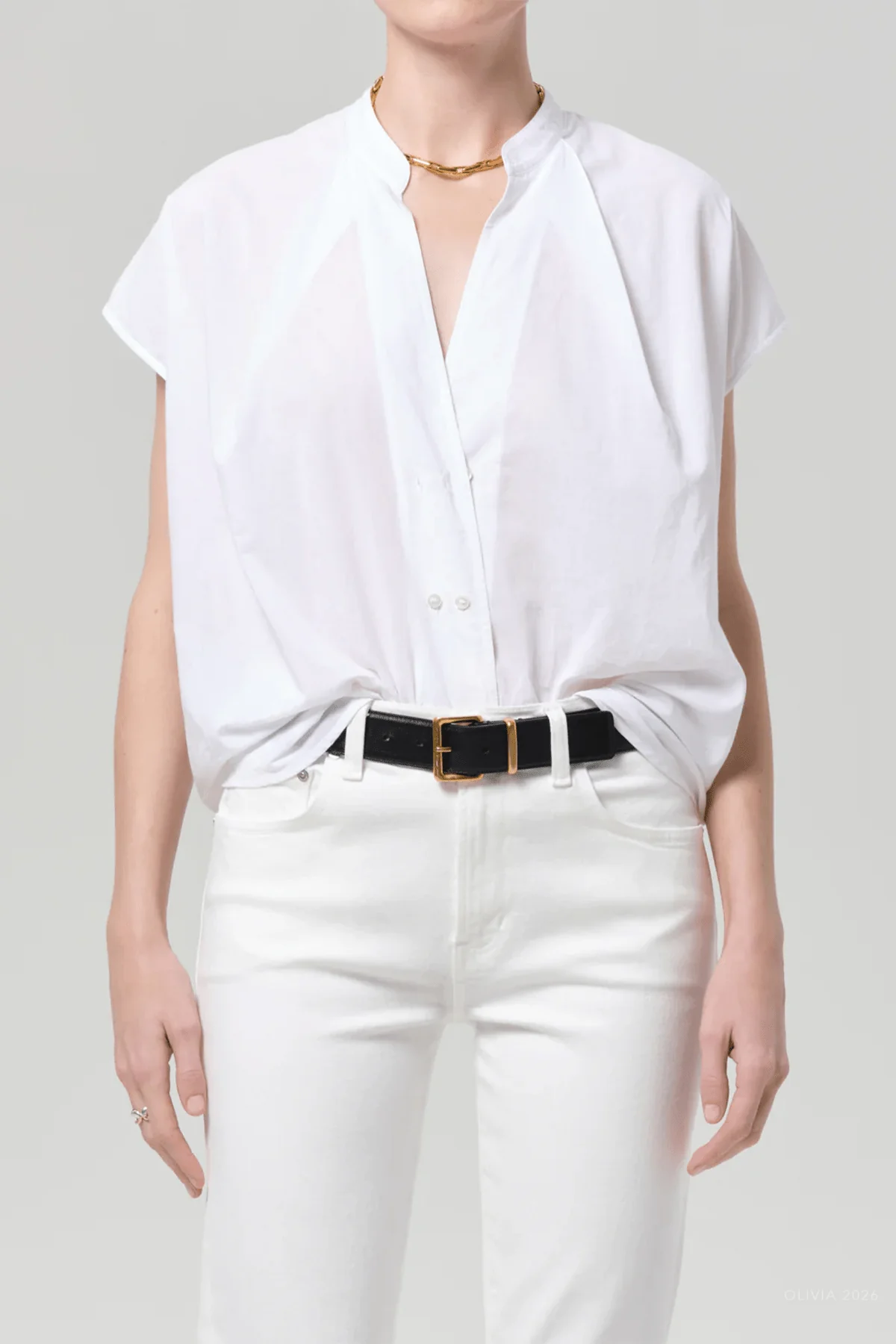 Penelope Blouse in White - Image 2