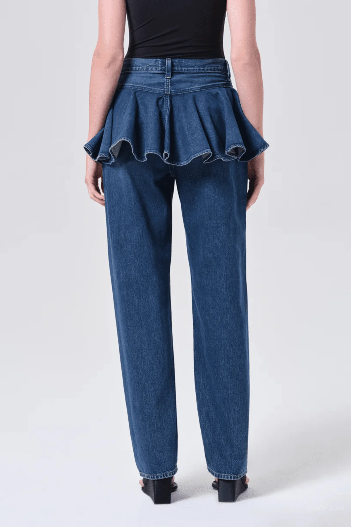 Peplum Jean in Peak - Image 3