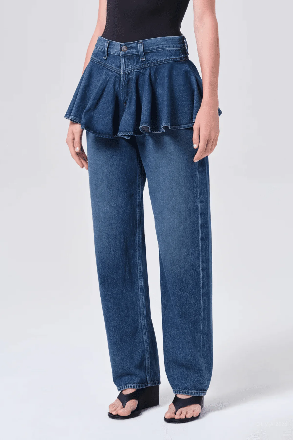 Peplum Jean in Peak - Image 4