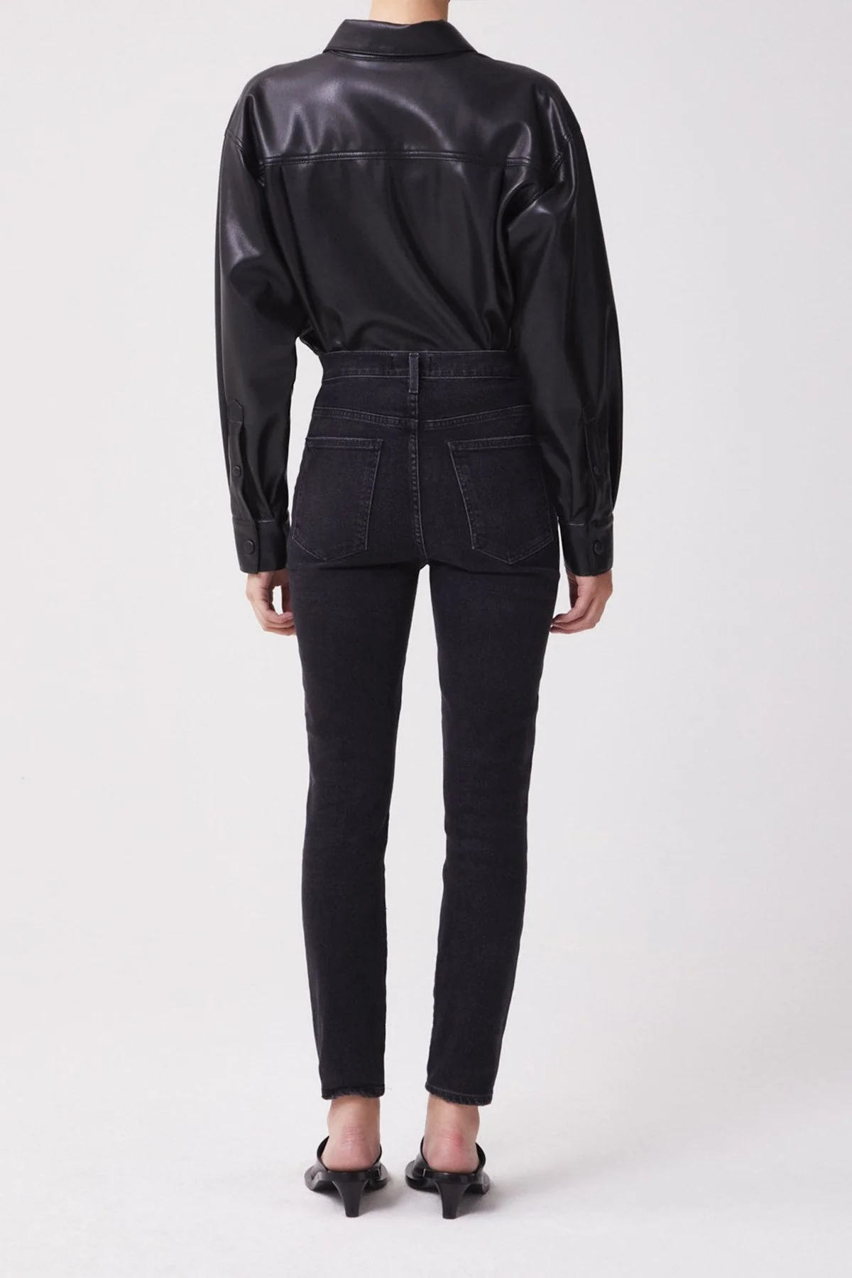 Pinch Waist Ultra High Rise Skinny in Hotline - Image 3