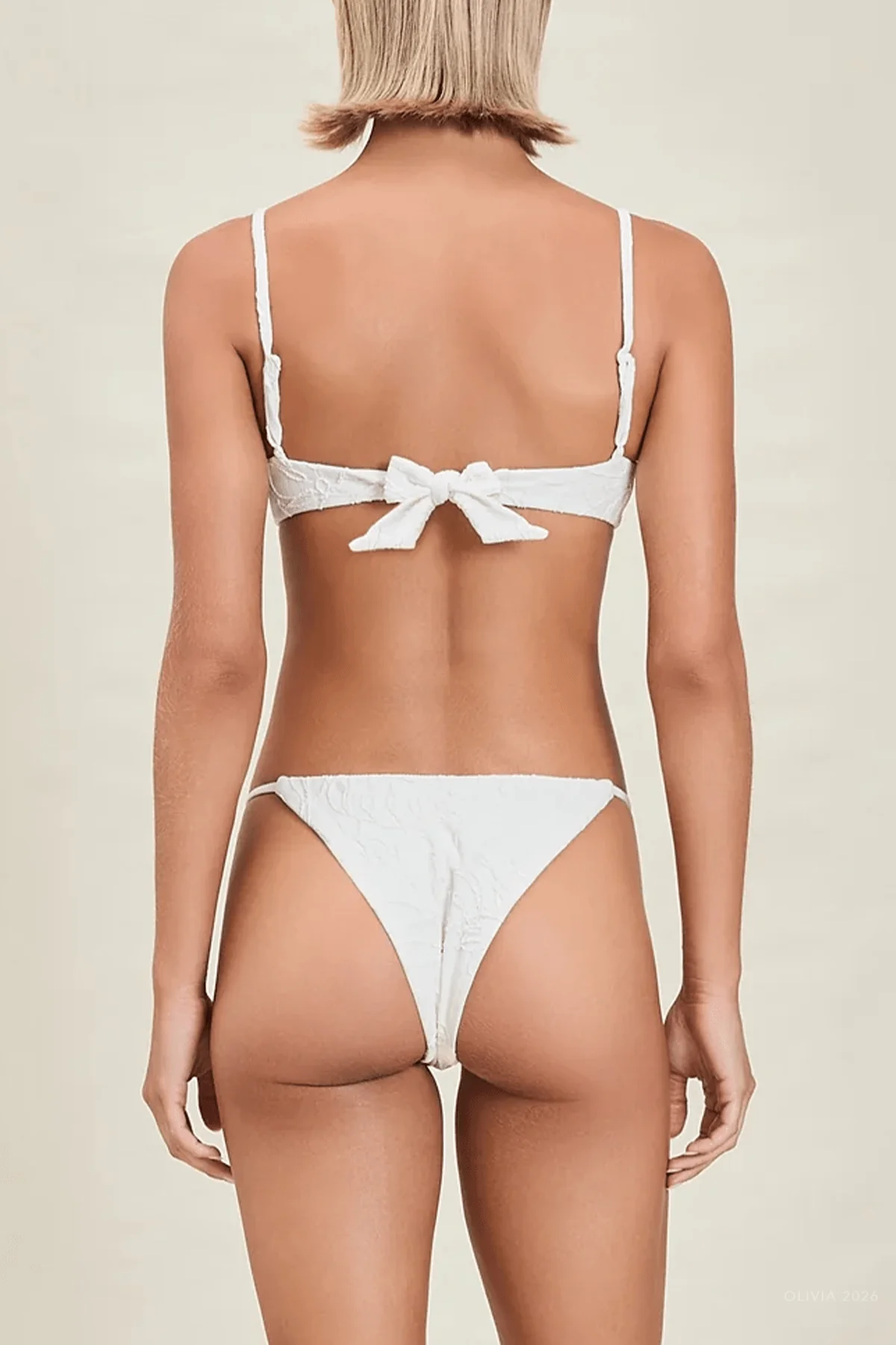 Poppy Bikini Top in Porcelain - Image 3