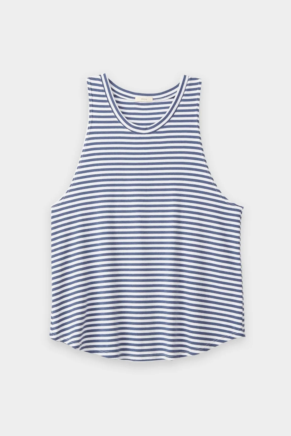 Quincy Muscle Tank Top in Blue Indigo