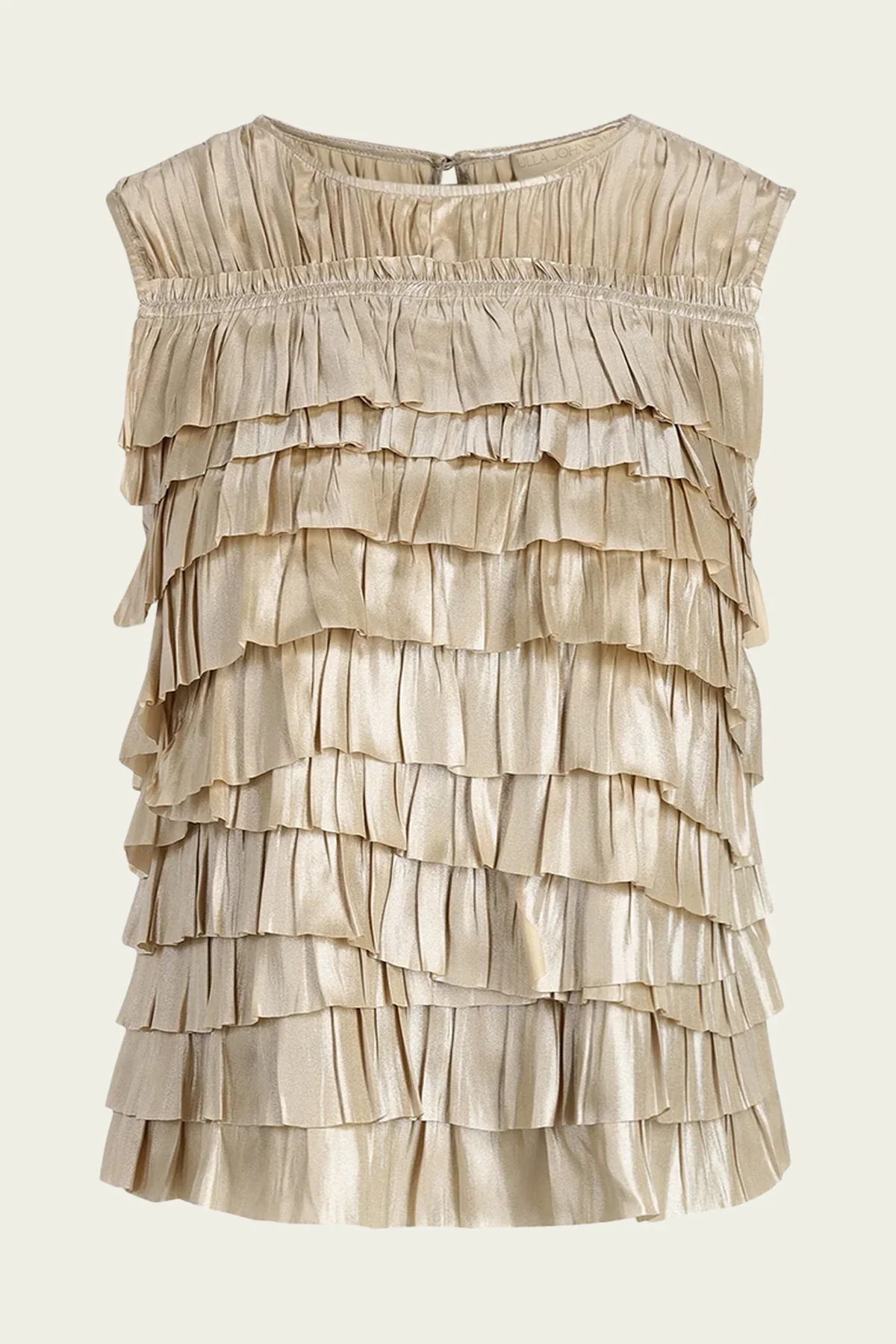 Quinn Layered Sleeveless Top in Opal