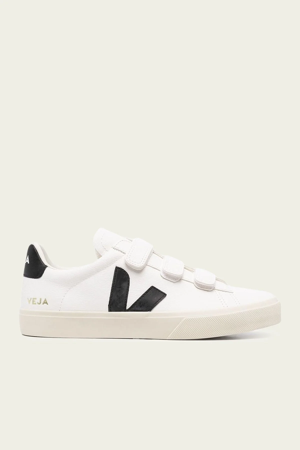 Recife Chromefree Leather Sneaker in White Black