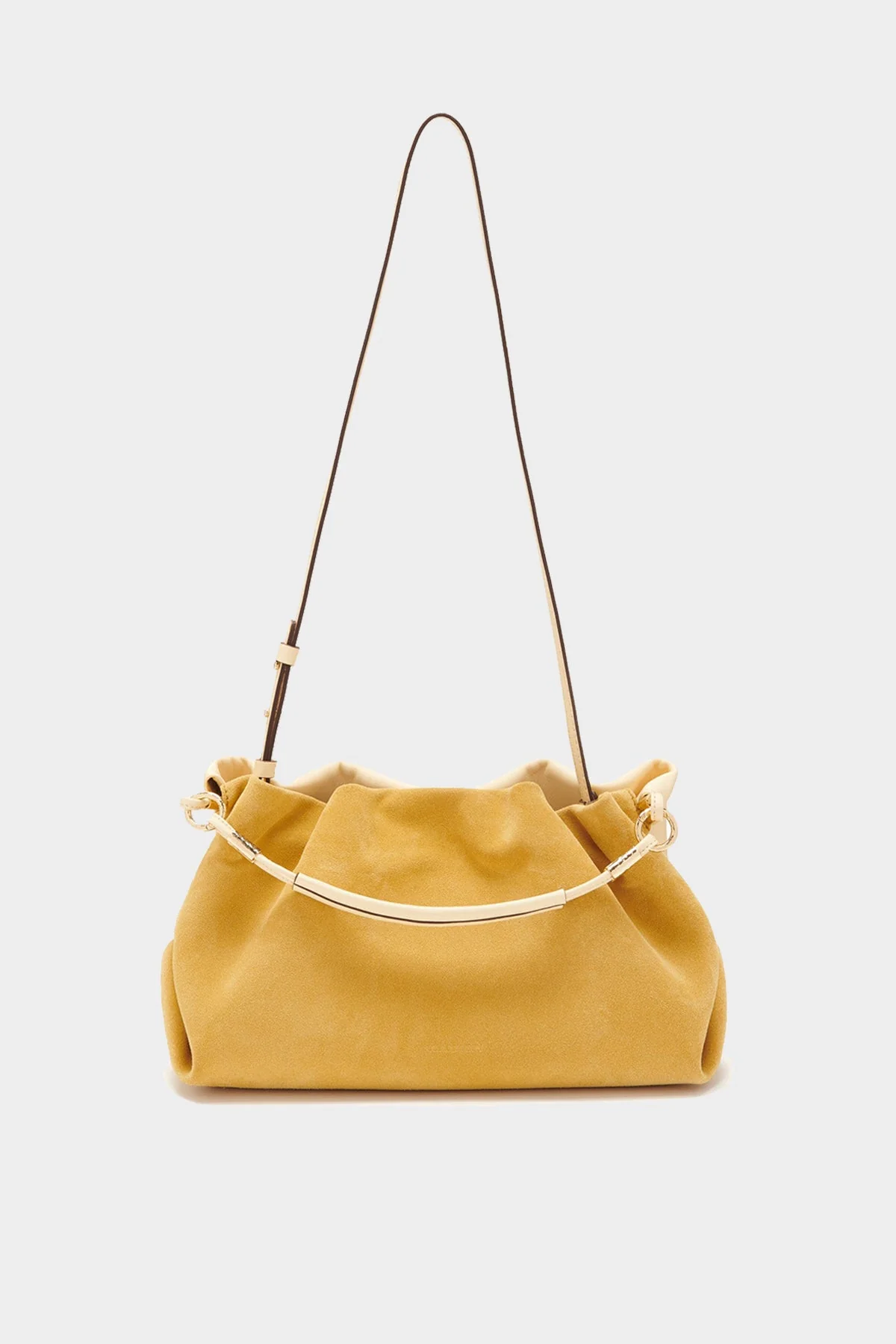 Remy Soft Convertible Clutch in Transparent Yellow - Image 3