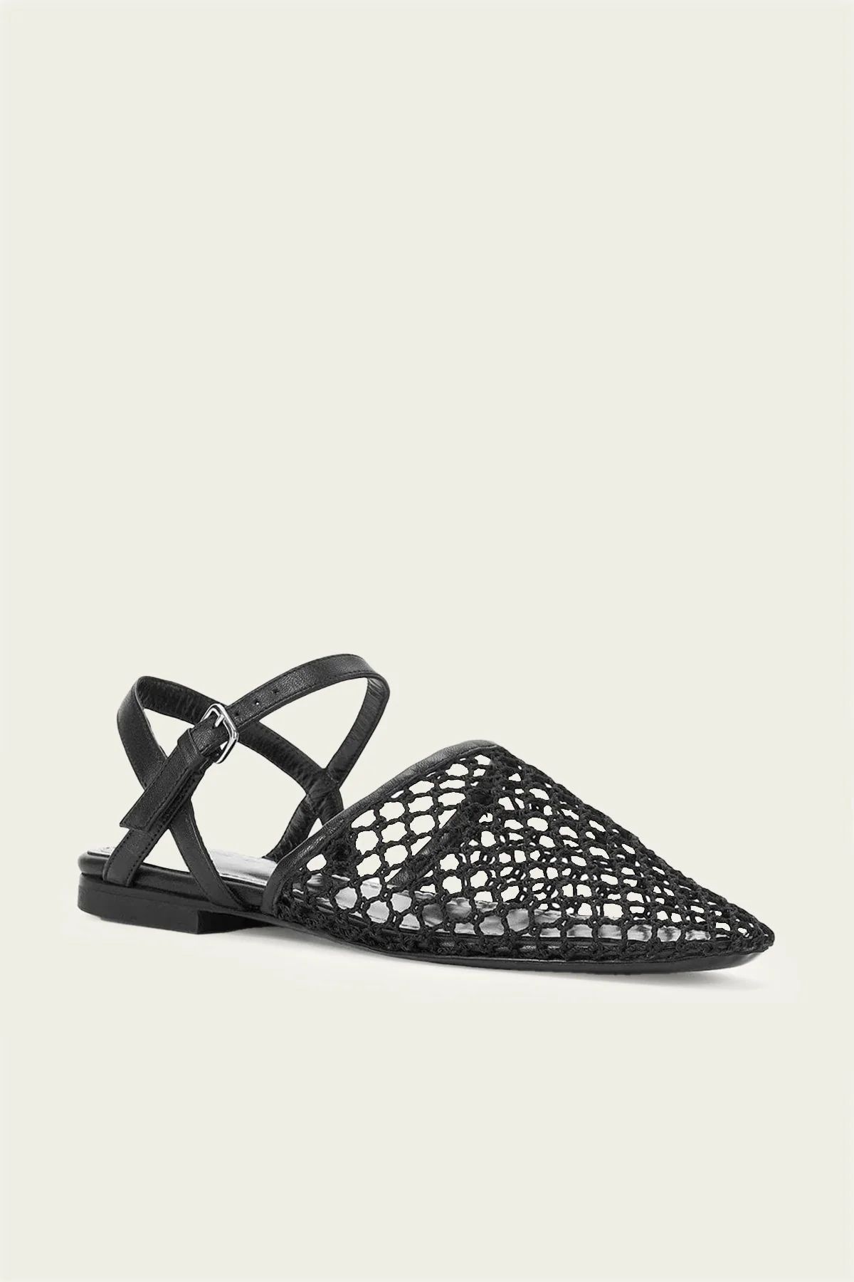Rete Sandal in Black Netting - Image 2