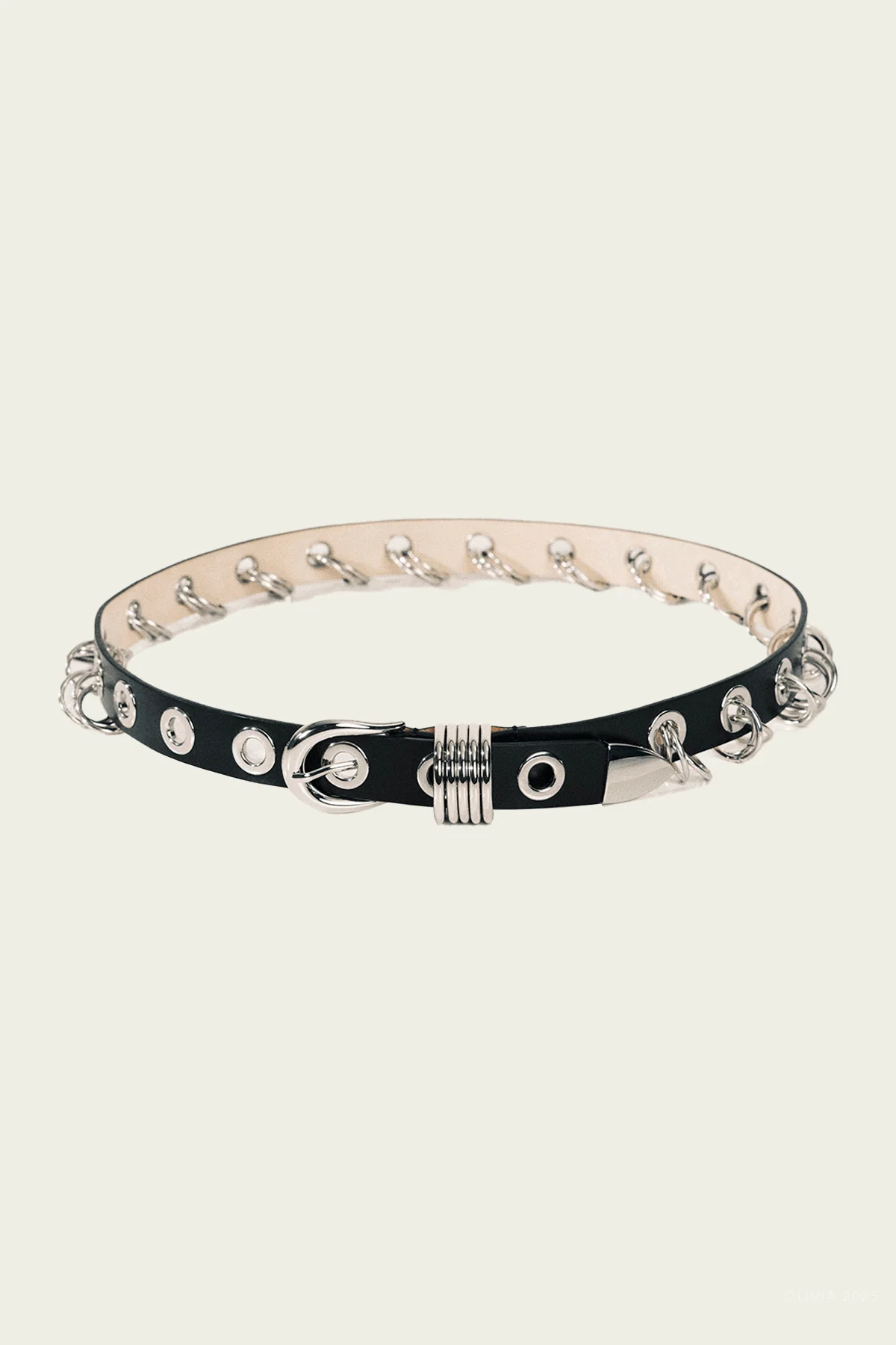 Revenge Belt in Black Silver