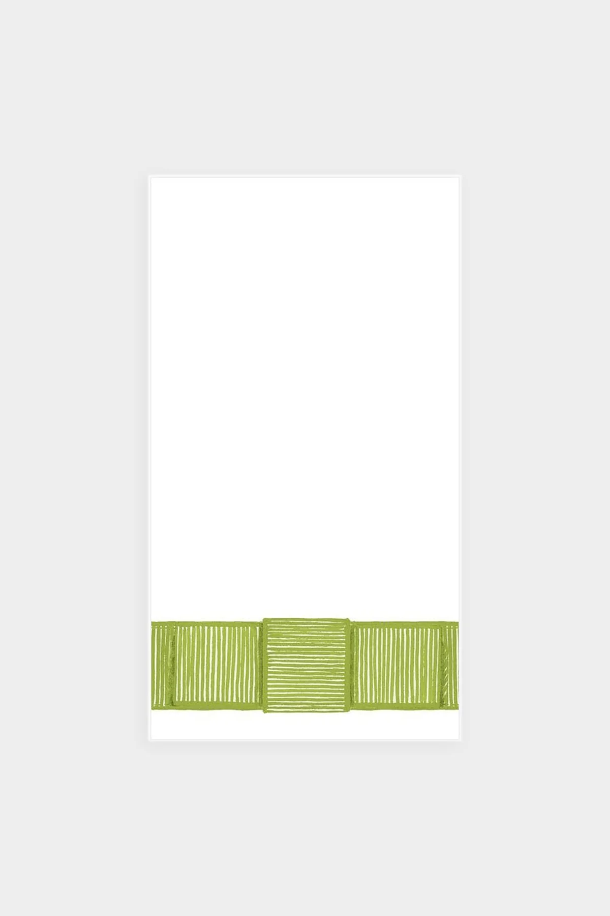 Ribbon Border Paper Guest Towel Napkins in Green