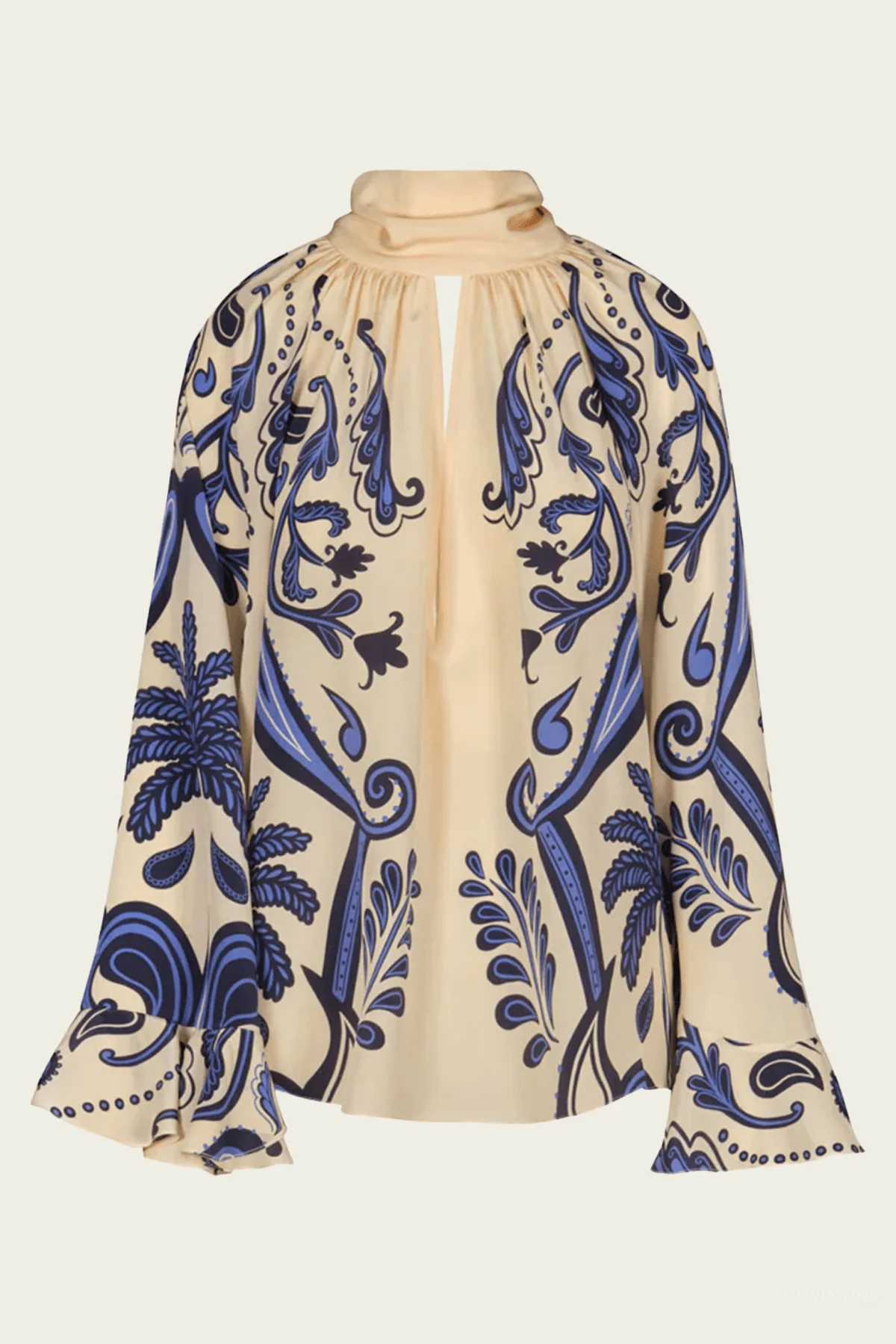 Ritmo Sol Top in Ecru Navy