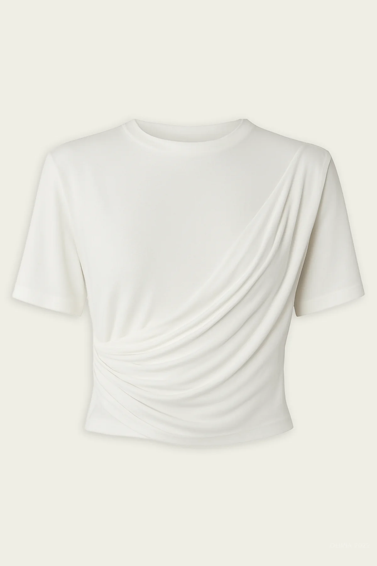 Rowley Short-Sleeve T-Shirt in Ivory