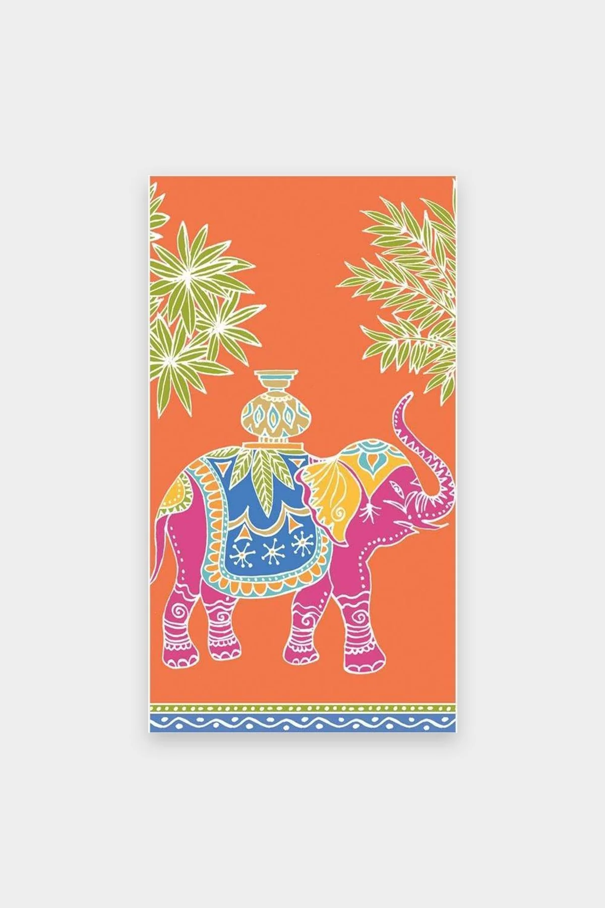 Royal Elephant Paper Guest Towel Napkins in Orange