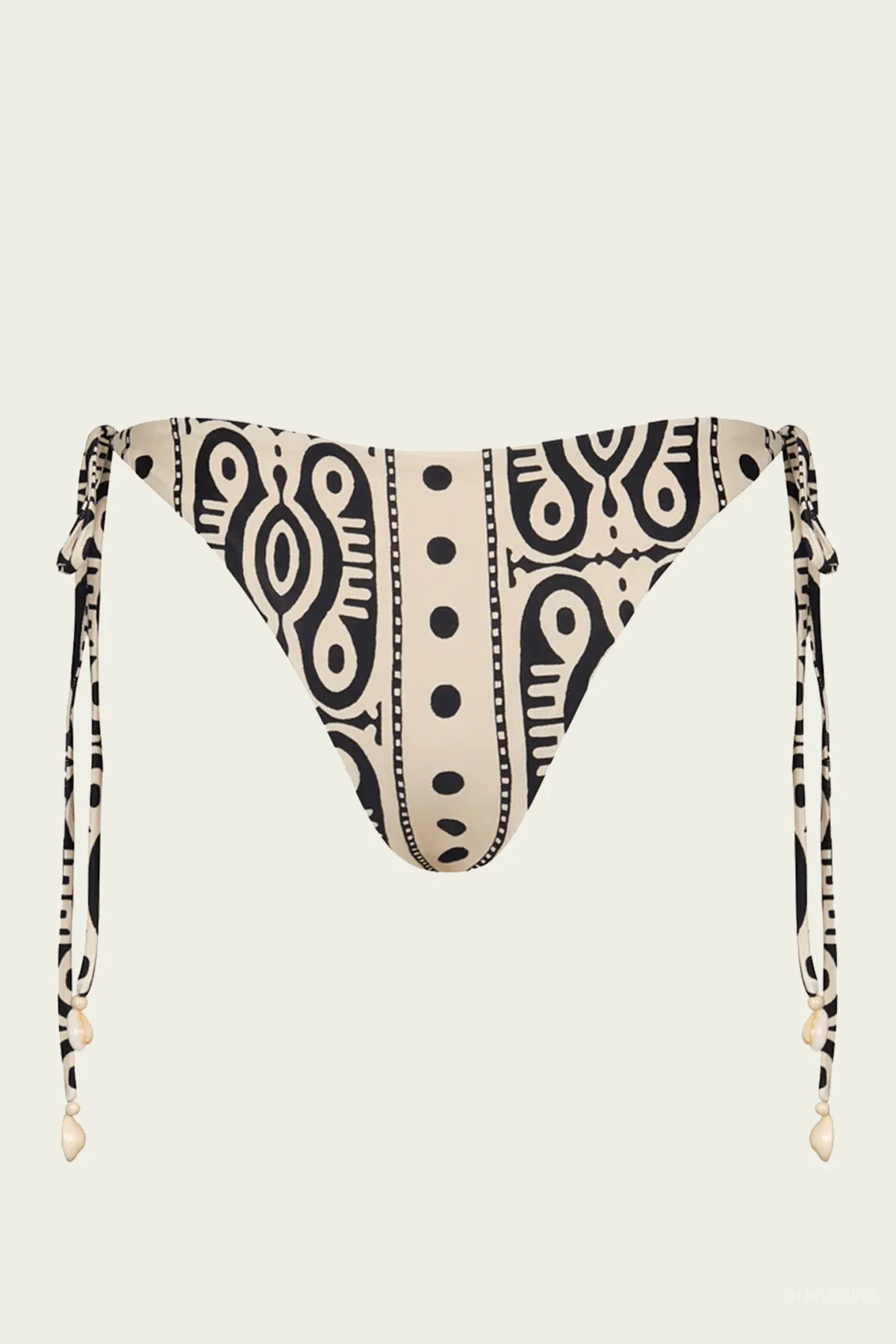 Sagrado Bikini Bottom in Ecru Black