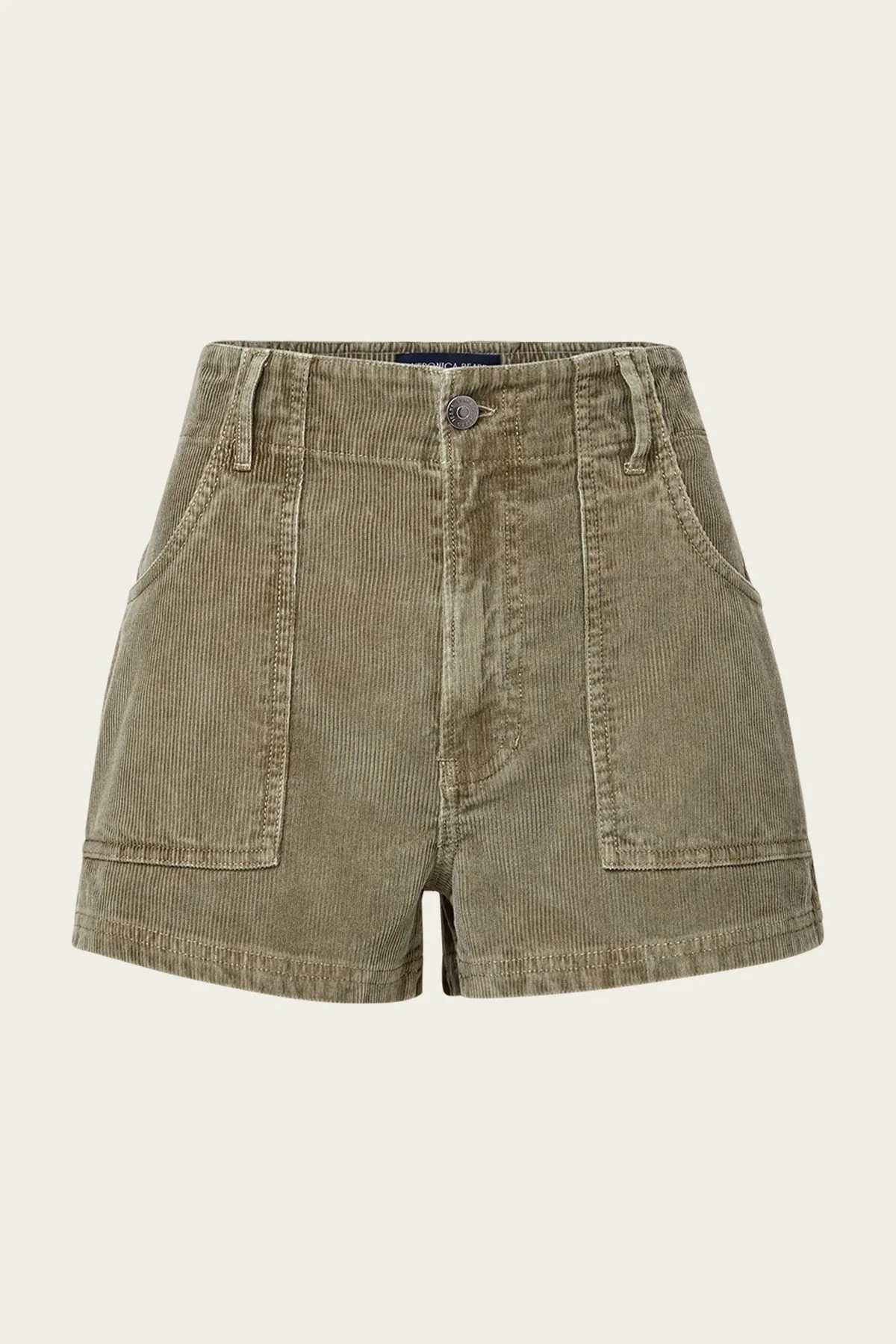 Sally Corduroy Short in Stone Army