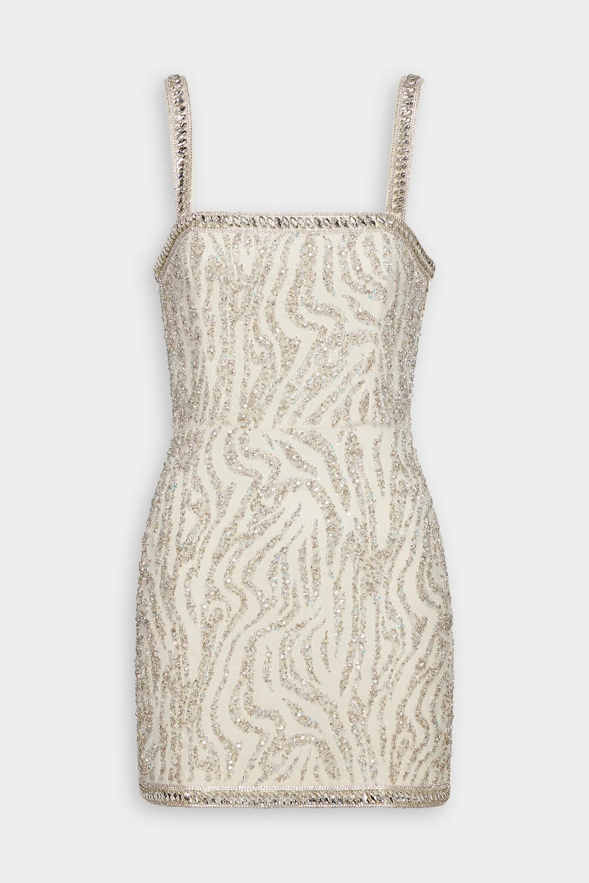 Santorini Dress in White Tiger Stripe