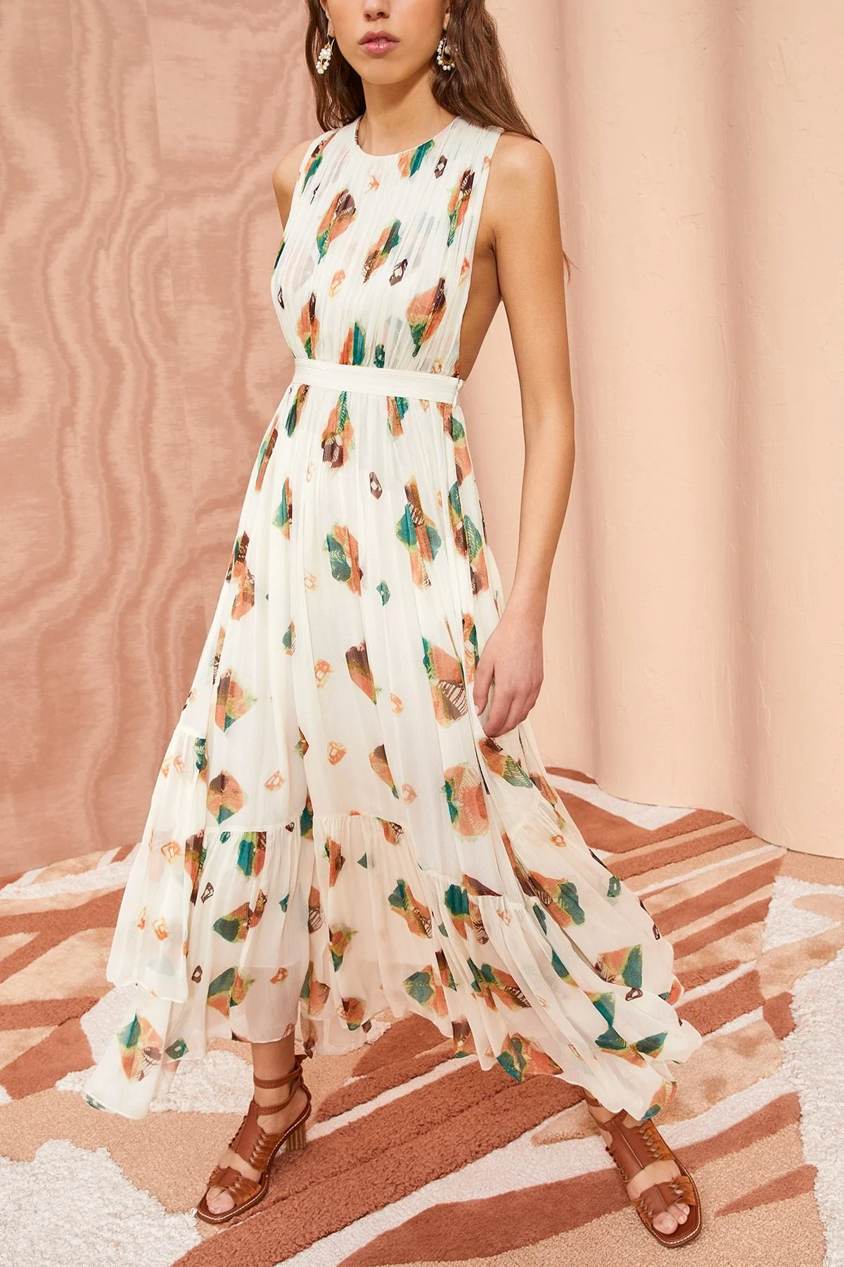 Sarai Midi Dress in Aurora - Image 2