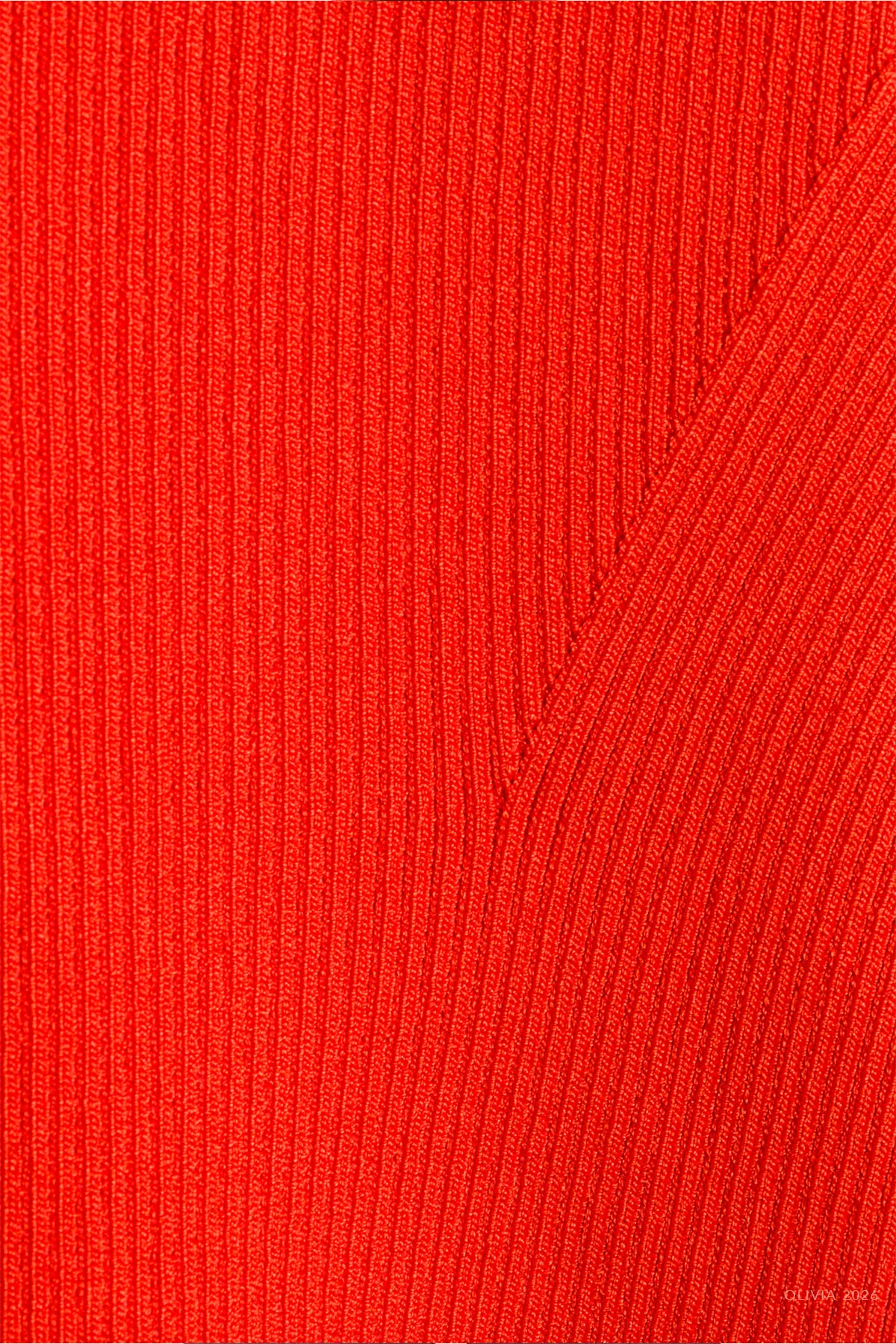 Secily Knit Polo in Lobster - Image 4