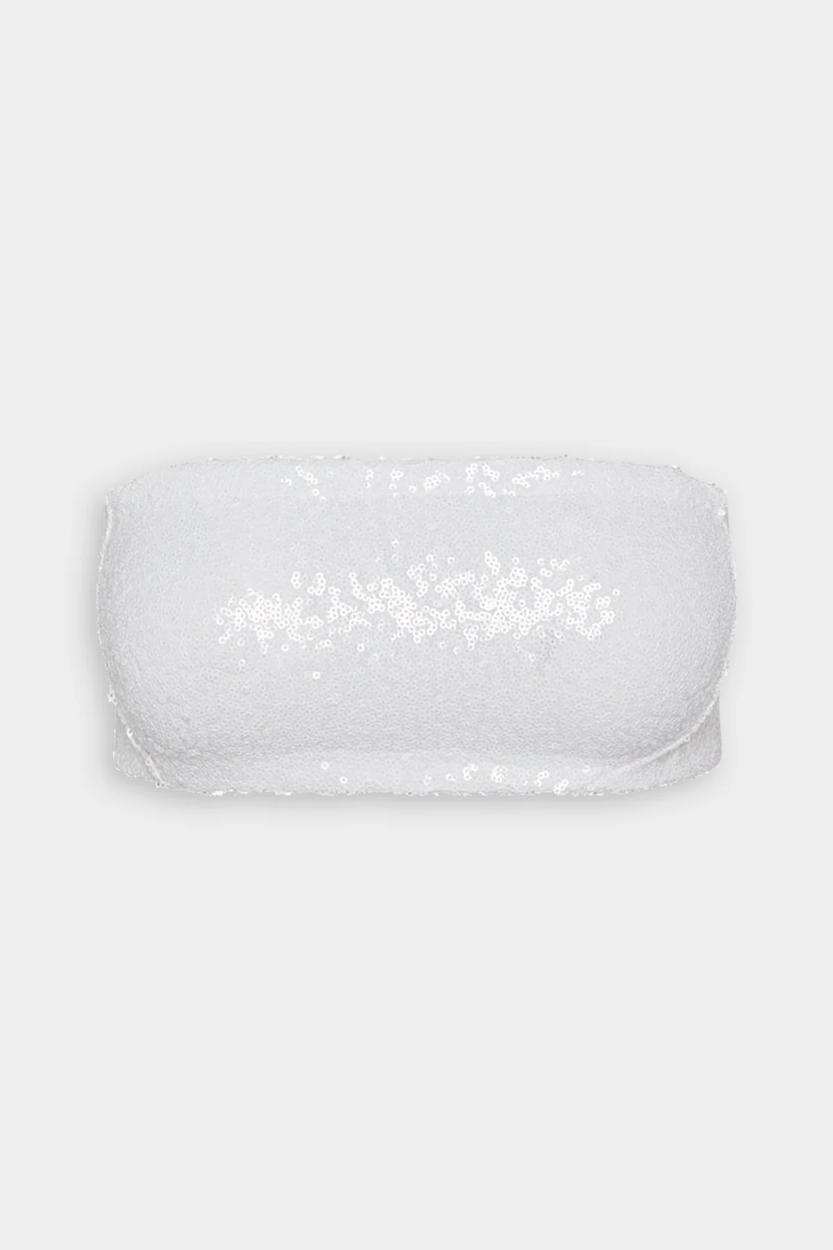 Sequin Bandeau in White