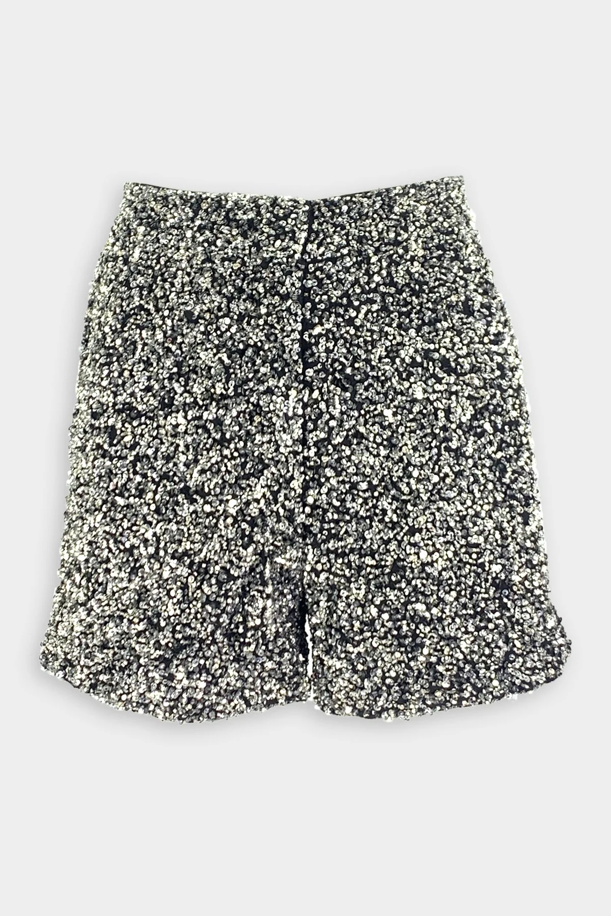 Seren Sequin Short in Silver Black