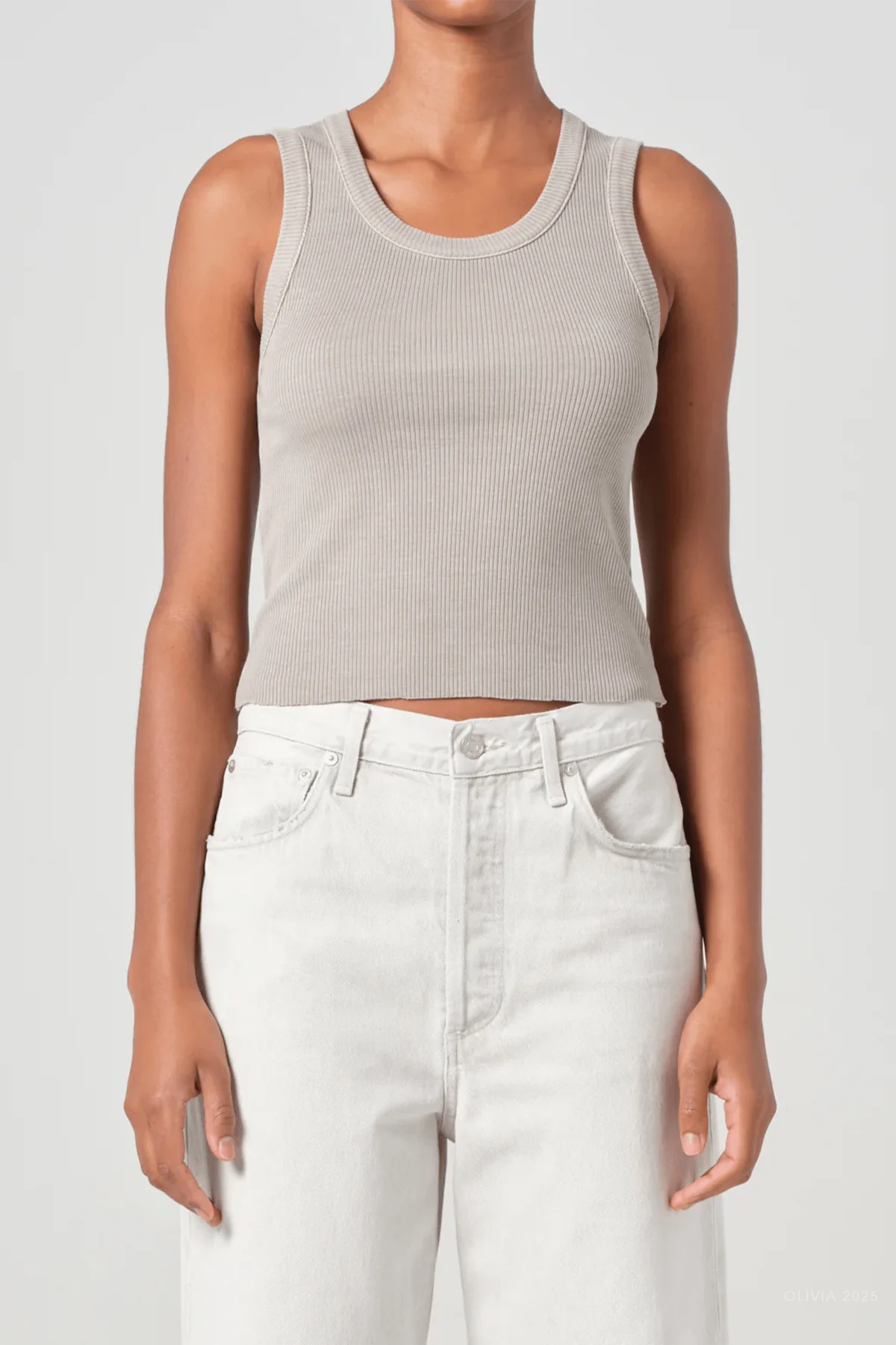 Shrunken Poppy Tank in Drab