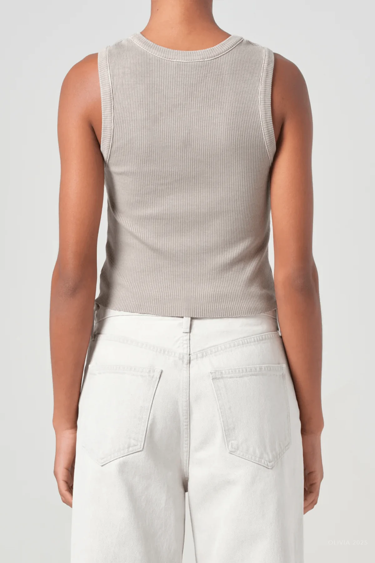 Shrunken Poppy Tank in Drab - Image 2