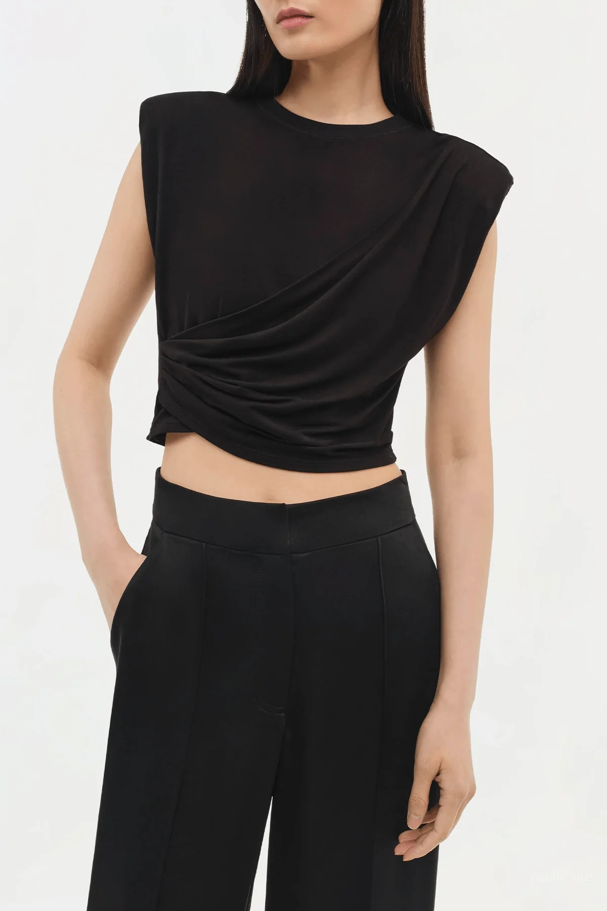Signature Estelle Top in Black - Image 2