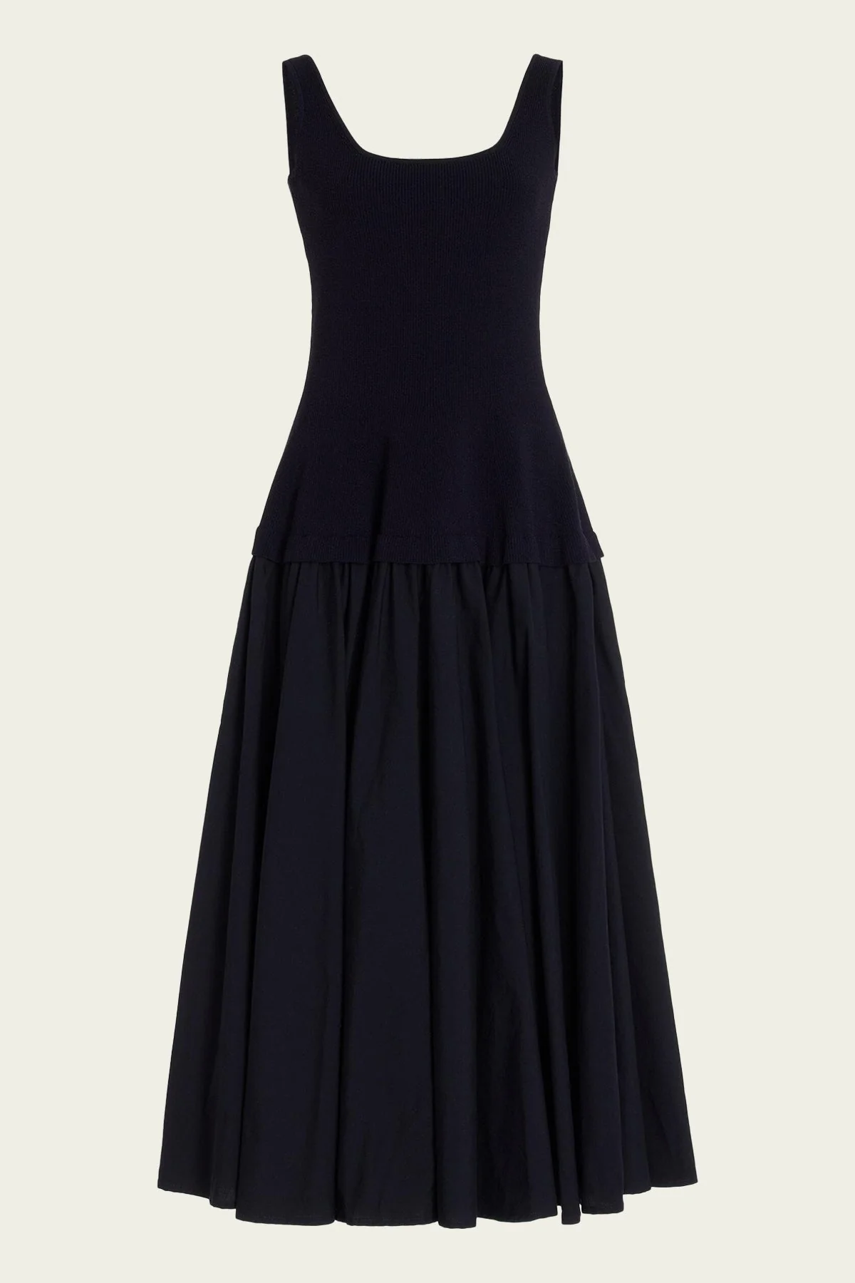 Silas Midi Dress in Midnight
