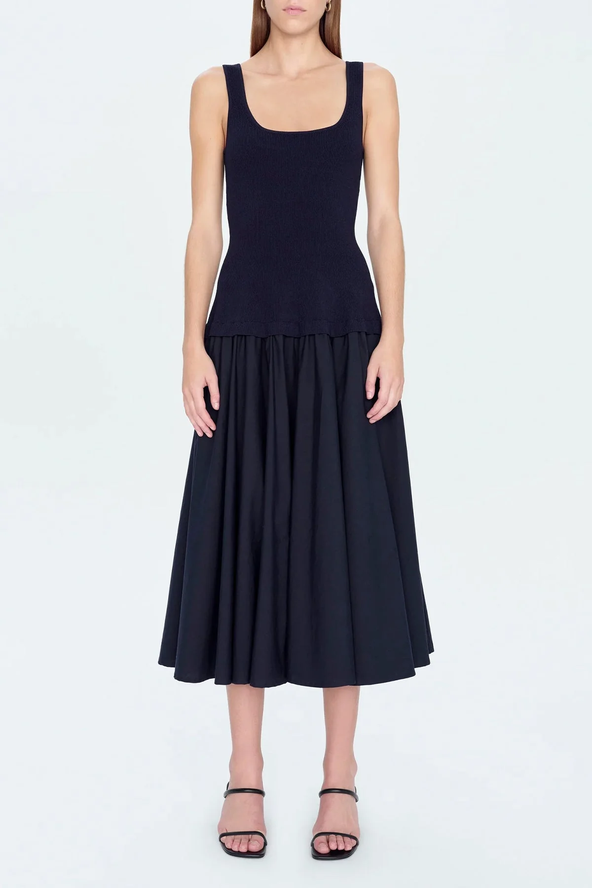Silas Midi Dress in Midnight - Image 2