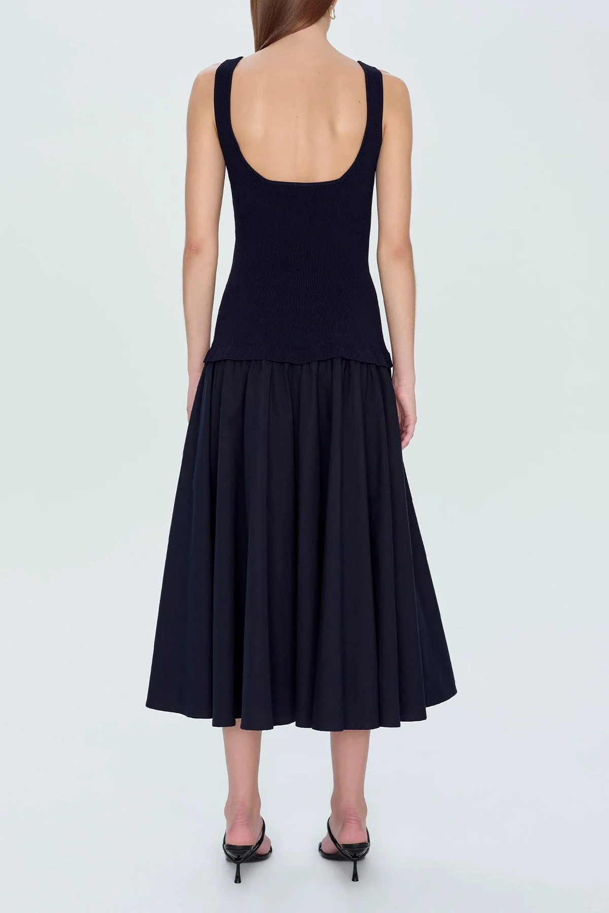 Silas Midi Dress in Midnight - Image 3