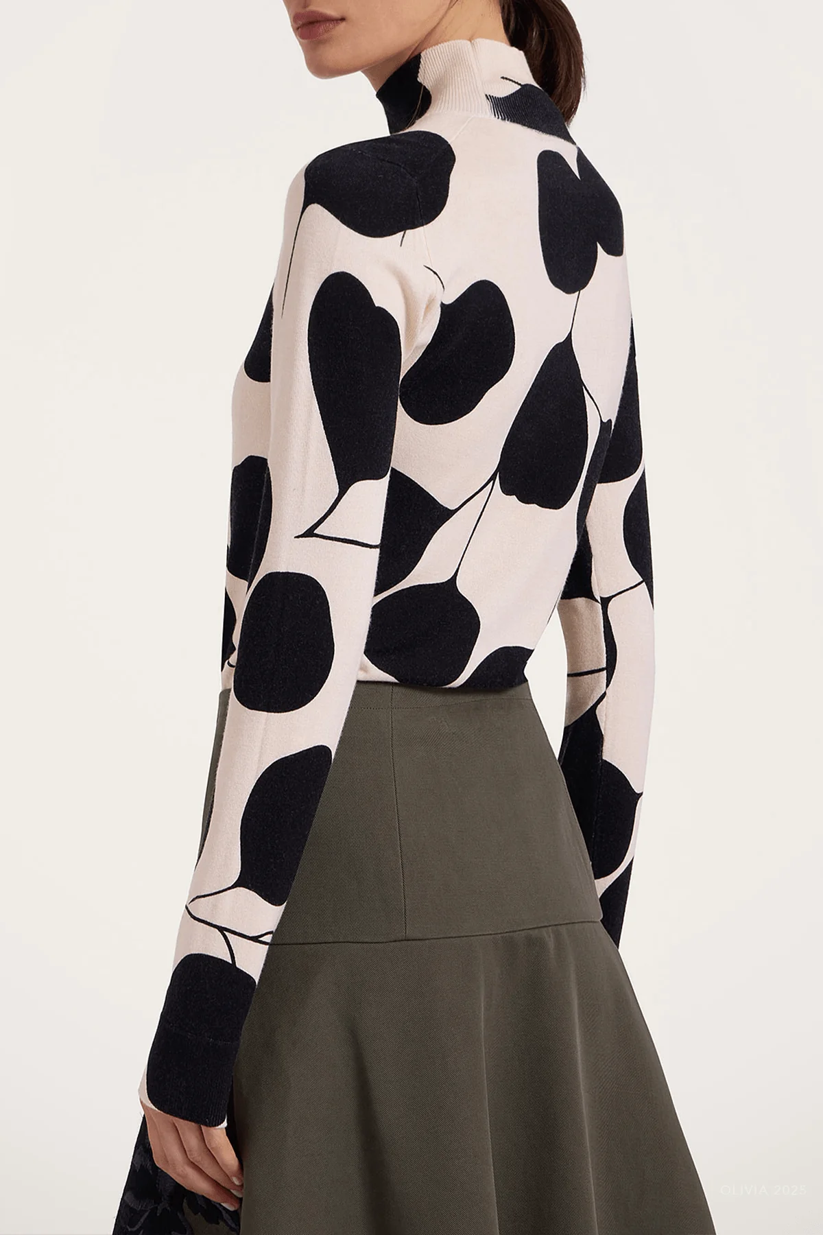 Silky Turtleneck in Lunaria Light Pink - Image 3