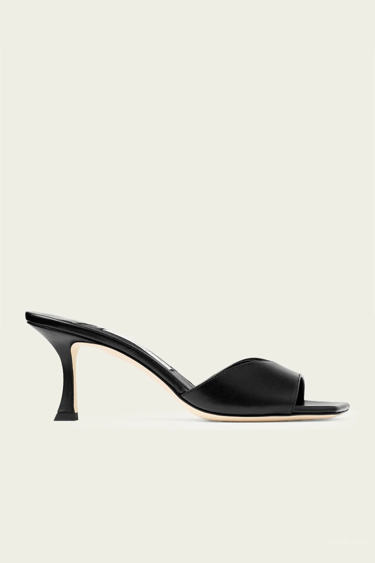 Skye 70 Leather Sandals in Black