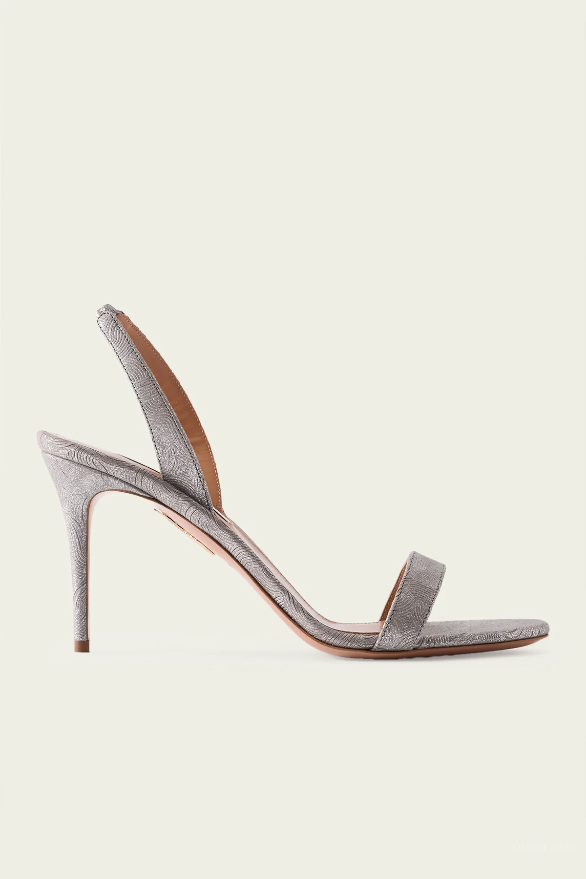 So Nude Sandal 85 in Silver