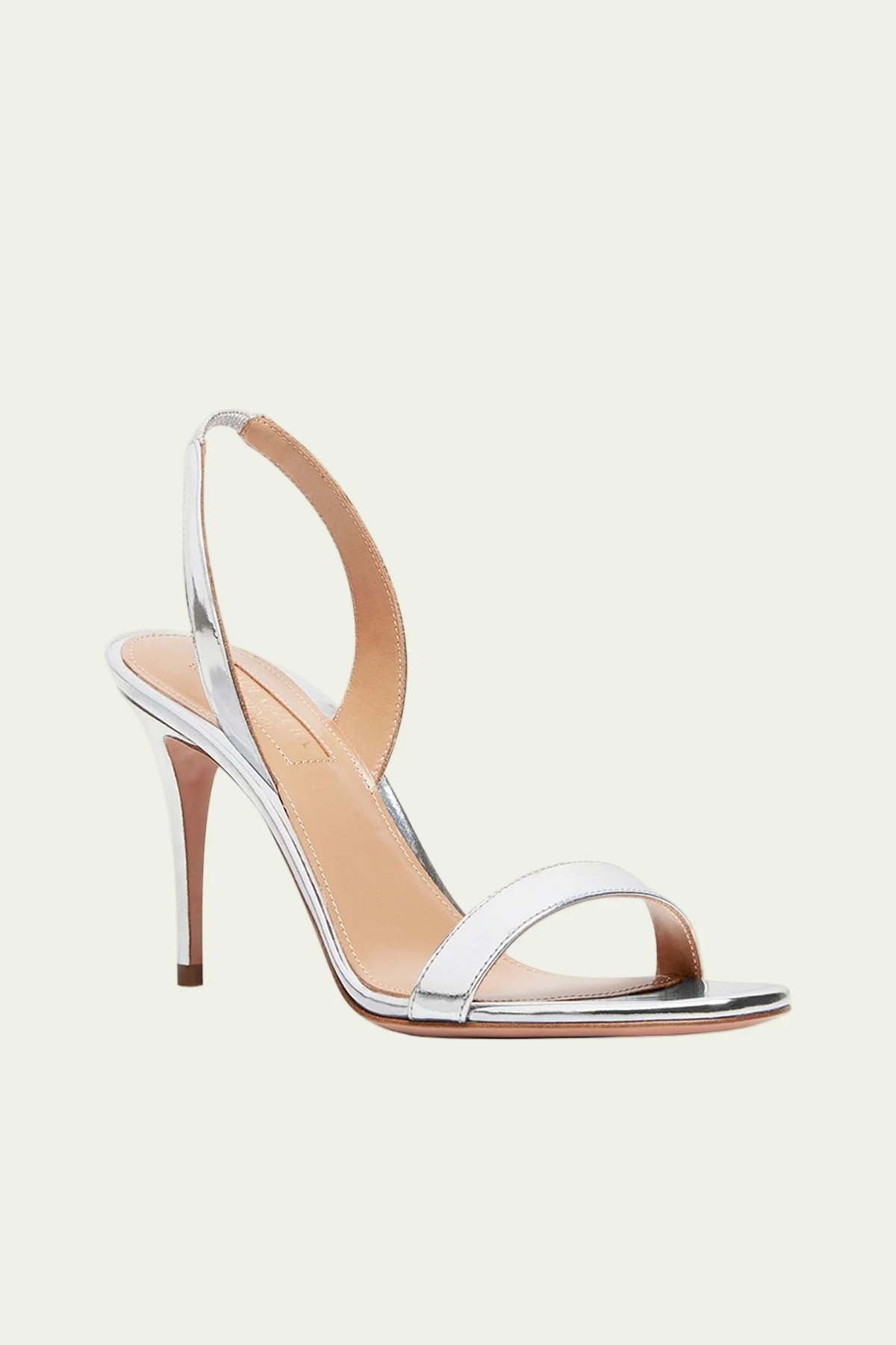 So Nude Sandal 85 in Silver - Image 2