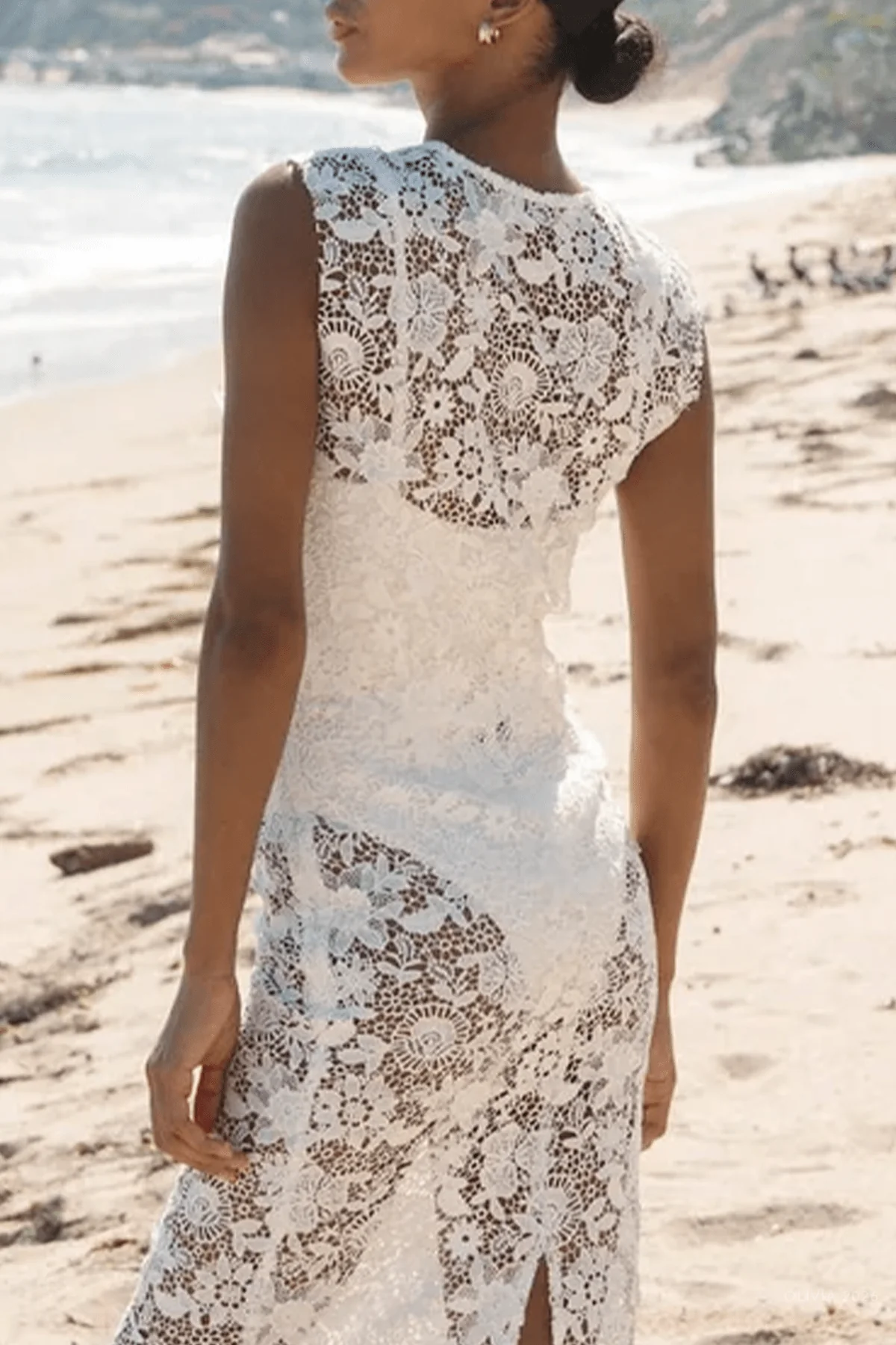 Sophie Lace Vest in White - Image 3