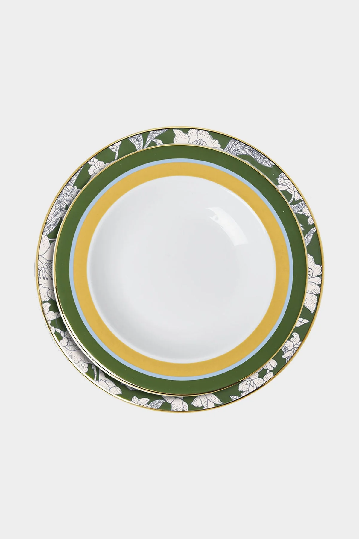 Soup and Dinner Plate Set of 2 in Roman Holiday Avorio - Image 4